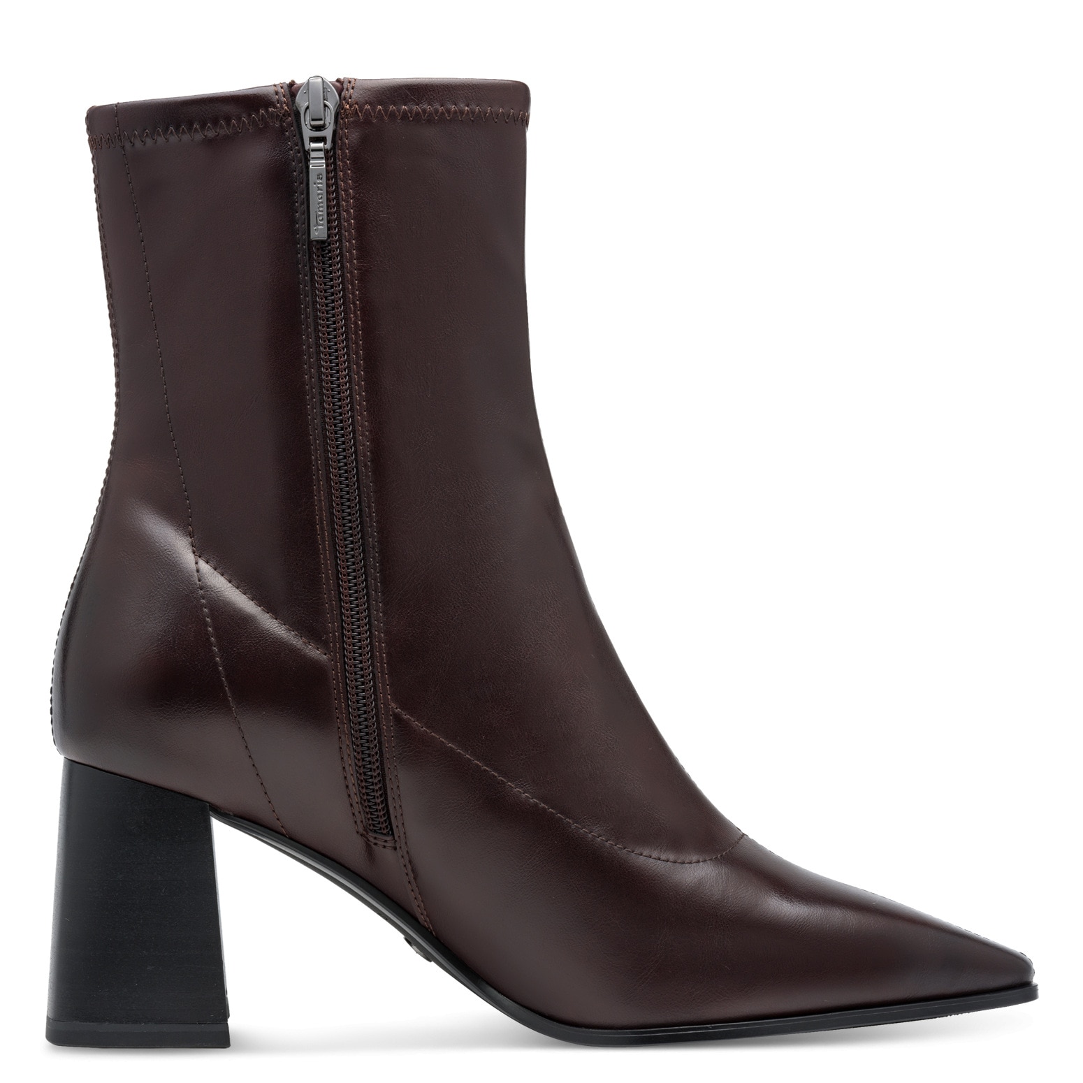 Tamaris Stiefelette  Blockabsatz, Businessstiefelette in spitzer Form