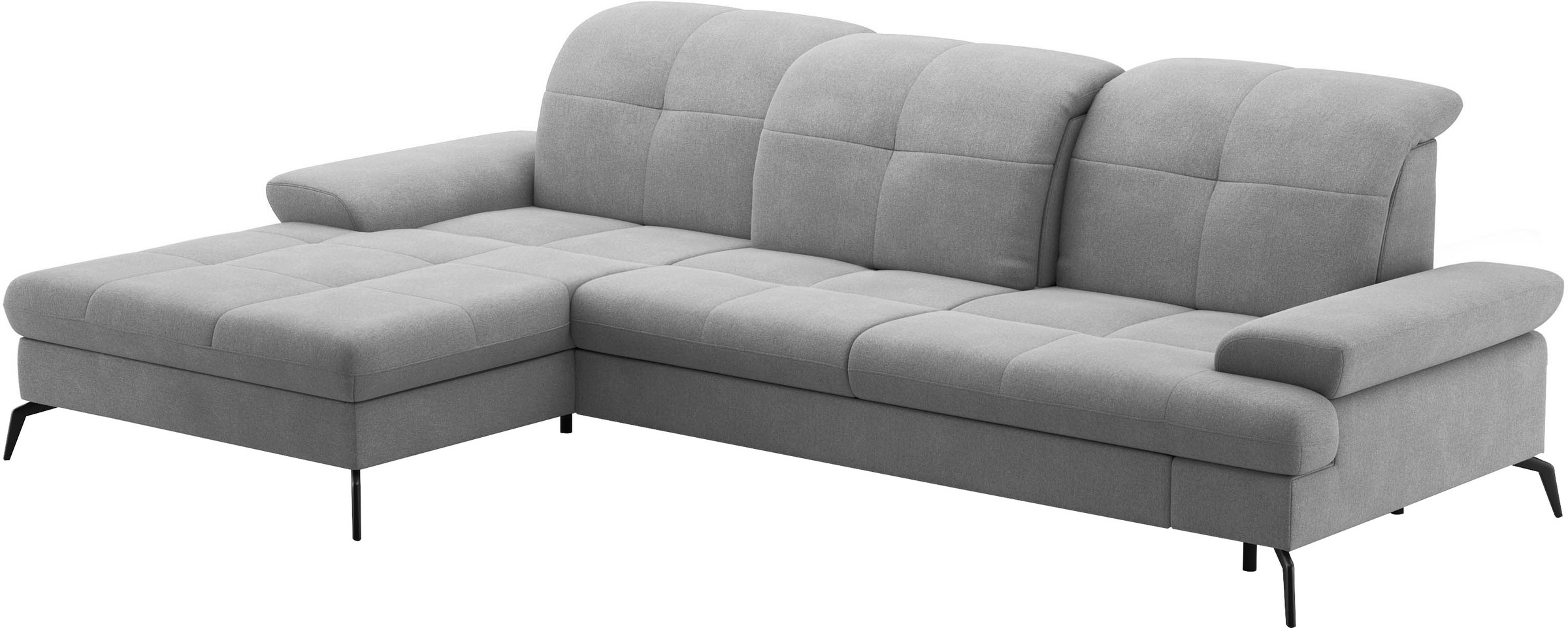 sit&more Ecksofa »Amica, L-Form, inkl. Sitztiefenverstellung & Armteilverstellung«, wahlweise mit Bettfunktion, Bettkasten und Kopfteilverstellung