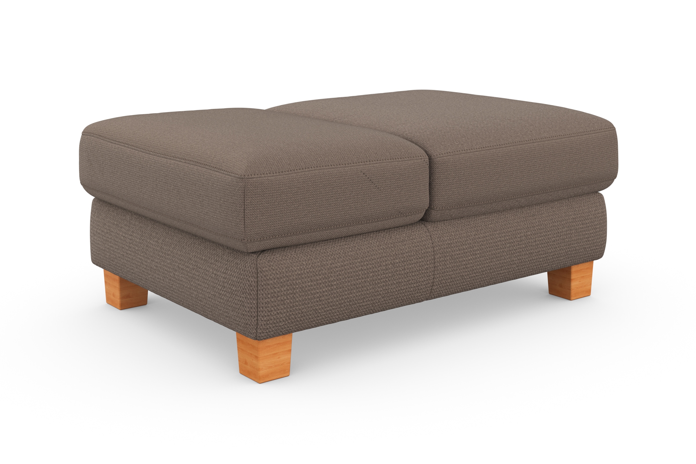 sit&more Polsterhocker »Dundee«, mit Klappfunktion, Federkern und hochwertigen Massivholzfüßen