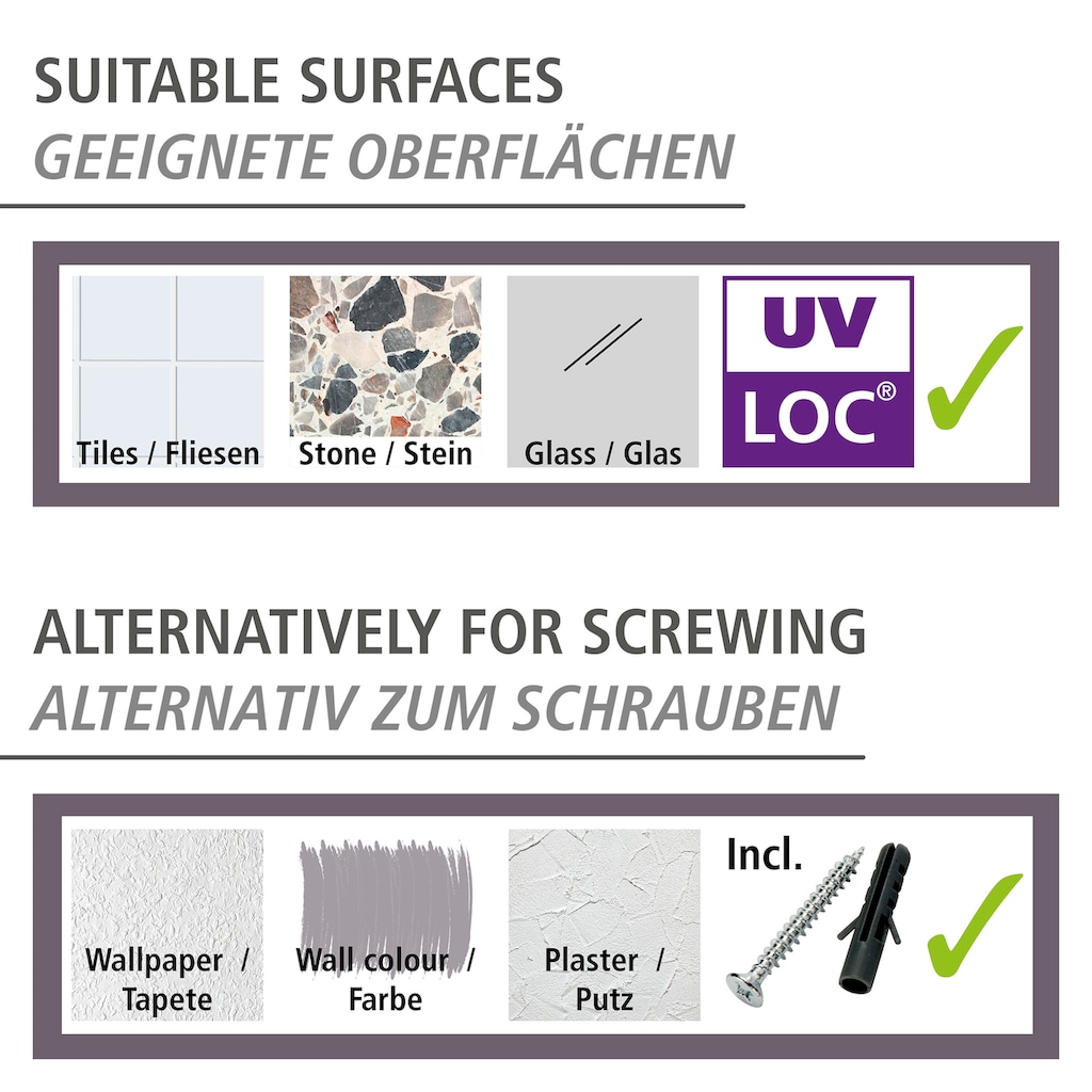 WENKO Toilettenpapierhalter »UV-Loc® Udine«