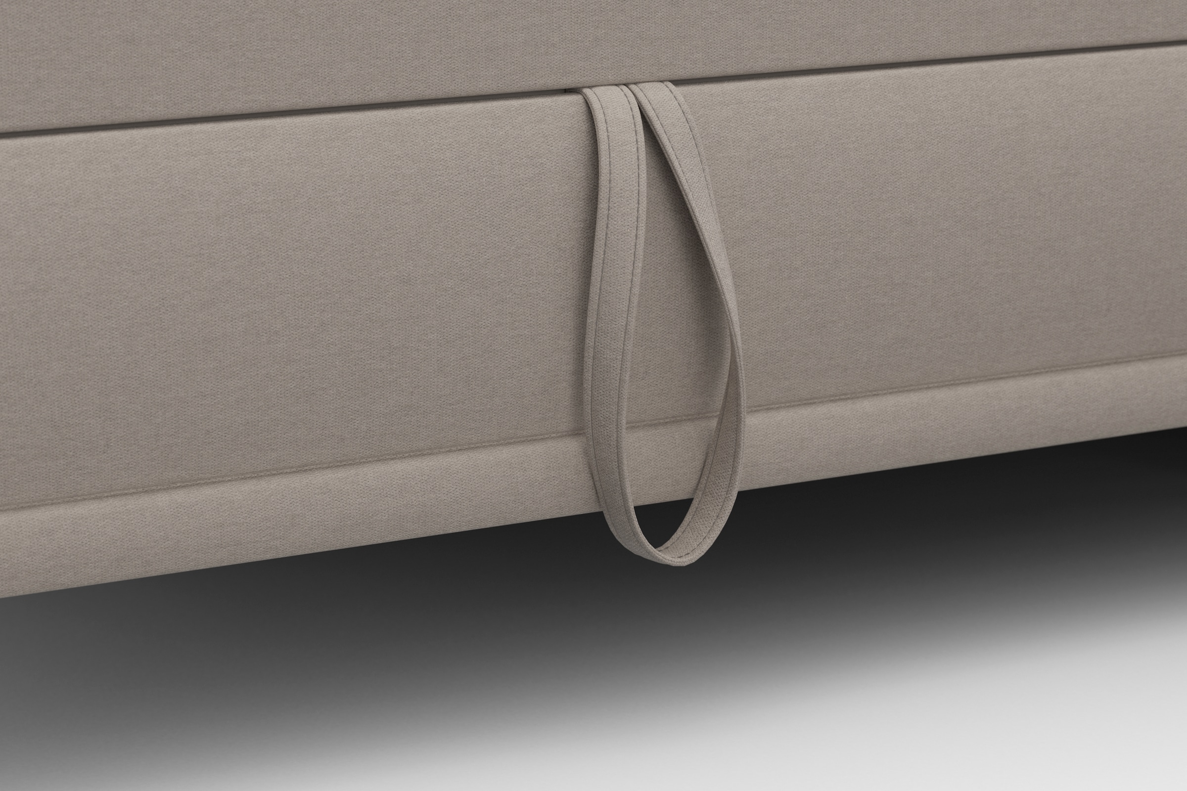 sit&more Ecksofa »Cabrio L-Form, mit Sitztiefenverstellung, Arm- und Kopfteilverstellung«, 3 Nierenkissen, Federkern, optional Bettfunktion und Stauraum
