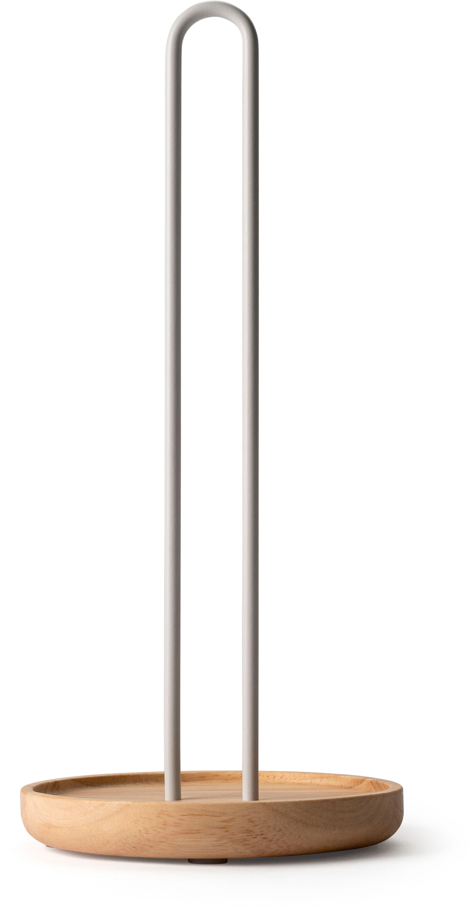 Continenta Küchenrollenhalter "Gummibaum-Sockel" Ø14x31,6 cm, Silikonfüße, auch für XL-Rollen