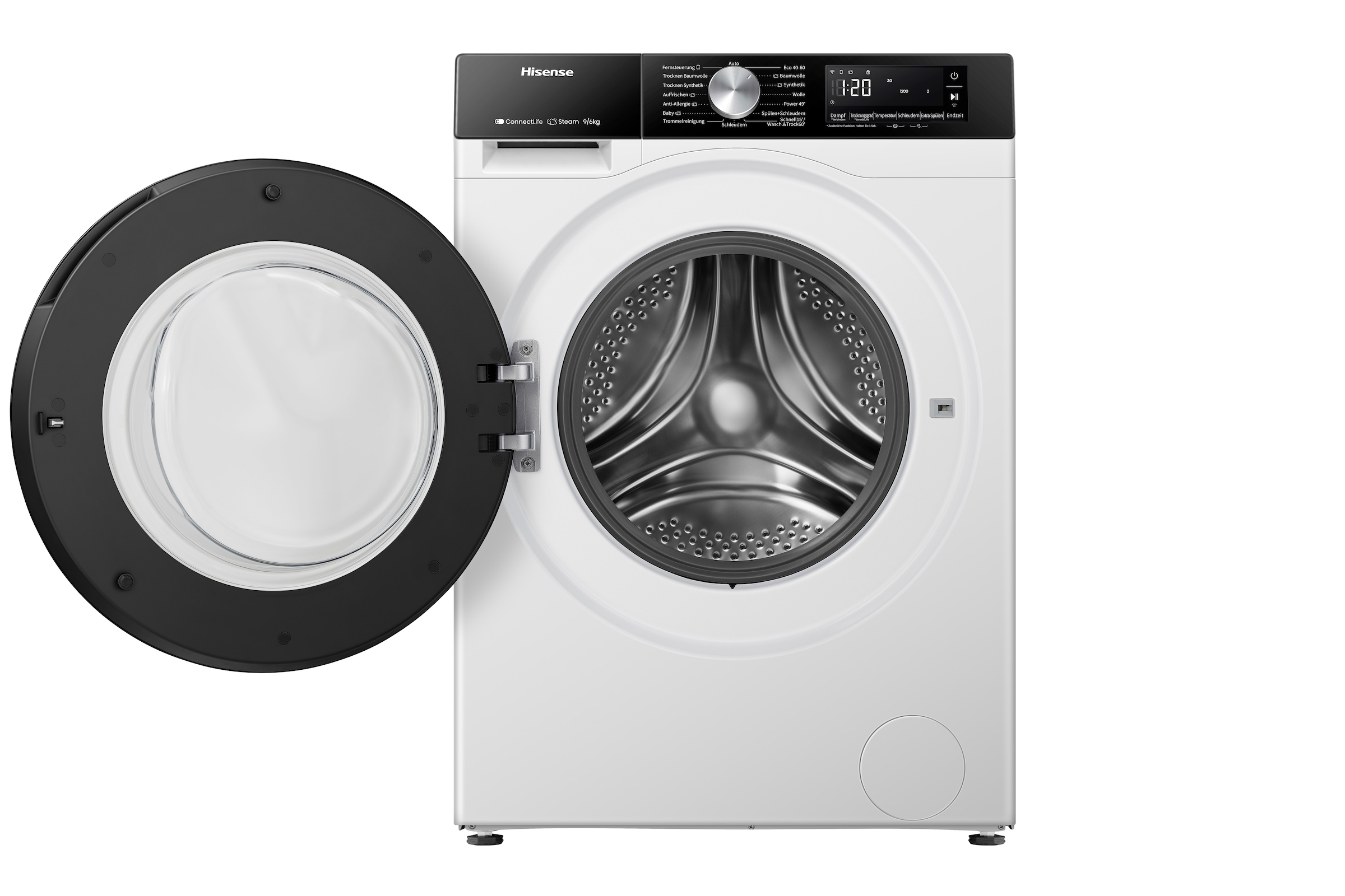 Hisense Waschtrockner »WD3S9043BW3« 3s Serie 9 kg /6 kg 72 dB(A) Waschen & Trocknen in 60 min.