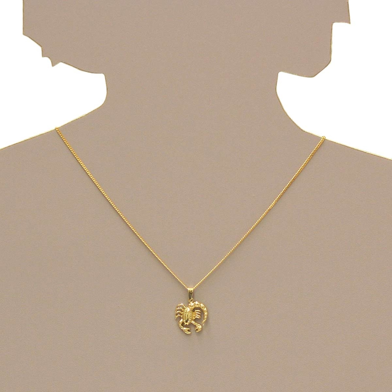 OSTSEE-SCHMUCK Kettenanhänger »- Tierkreiszeichen Skorpion - Gold 585/000 - ,«