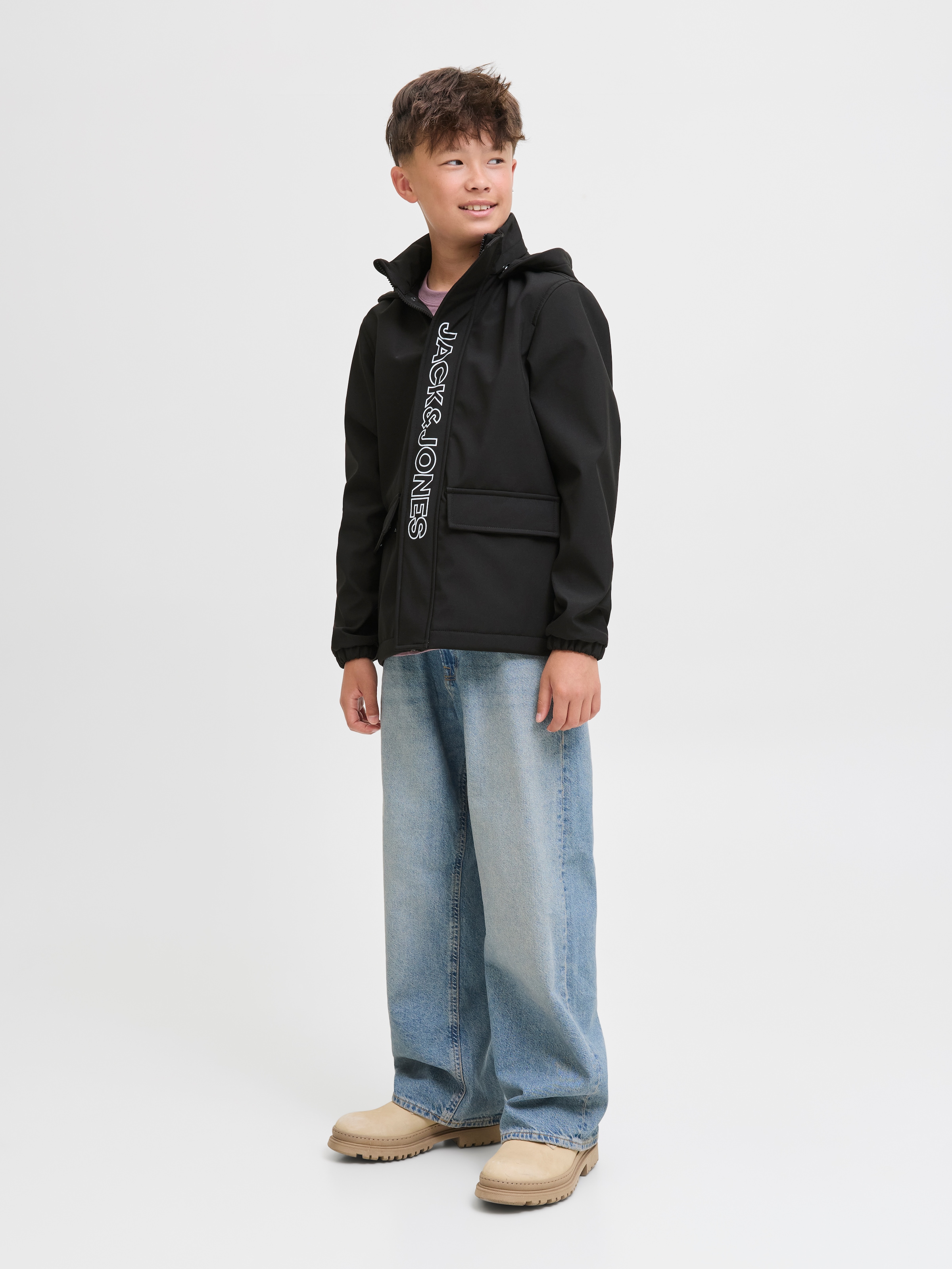 Jack & Jones Junior Softshelljacke »JJEMATT SOFTSHELL HOOD SN JNR« mit Kapuze