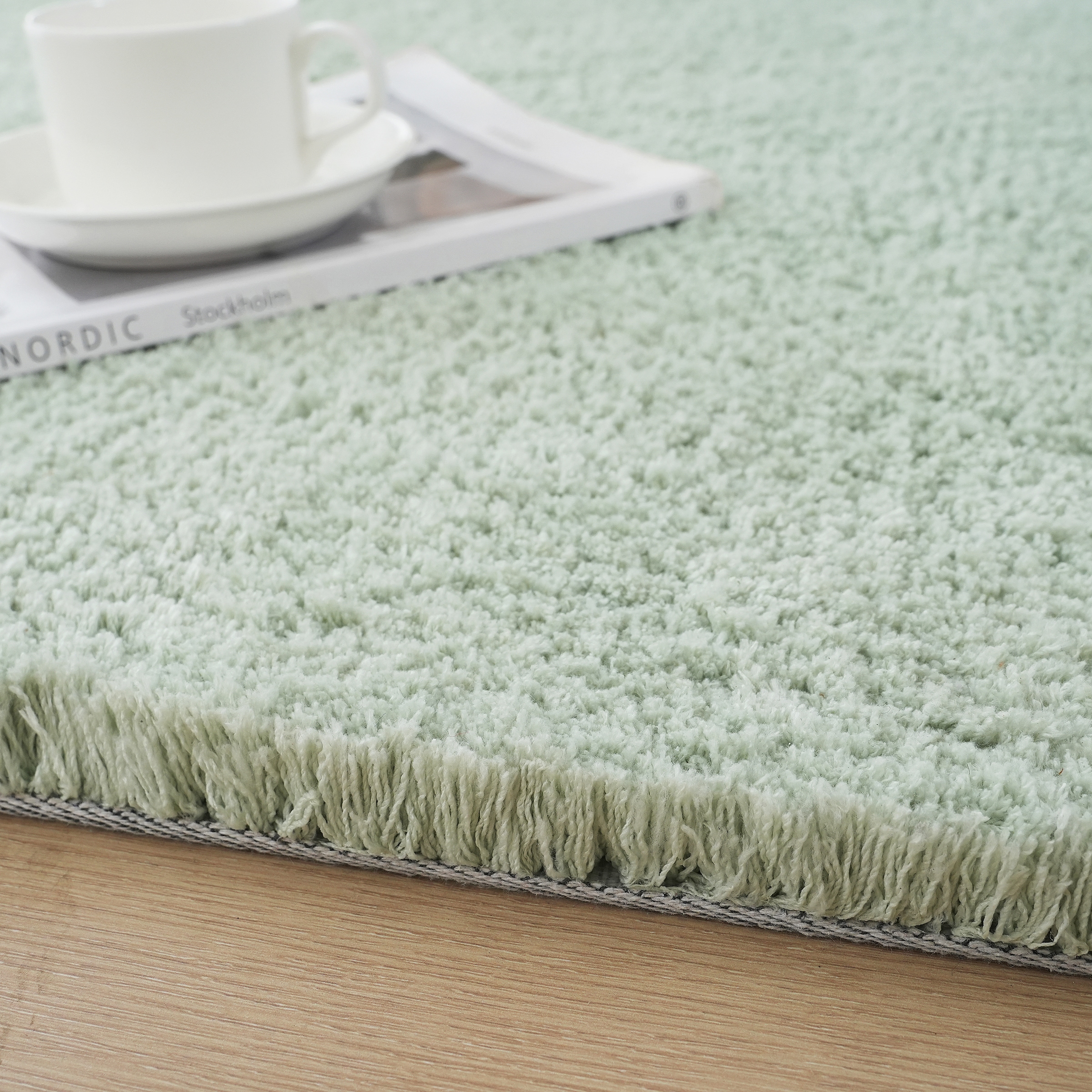 my home Hochflor-Teppich »Microfaser Teppich Magong, besonders weich, sehr feiner Flor«, rechteckig, 25 mm Höhe, uni, Wohnzimmer, Schlafzimmer, Kinderzimmer, auch rund und als Läufer