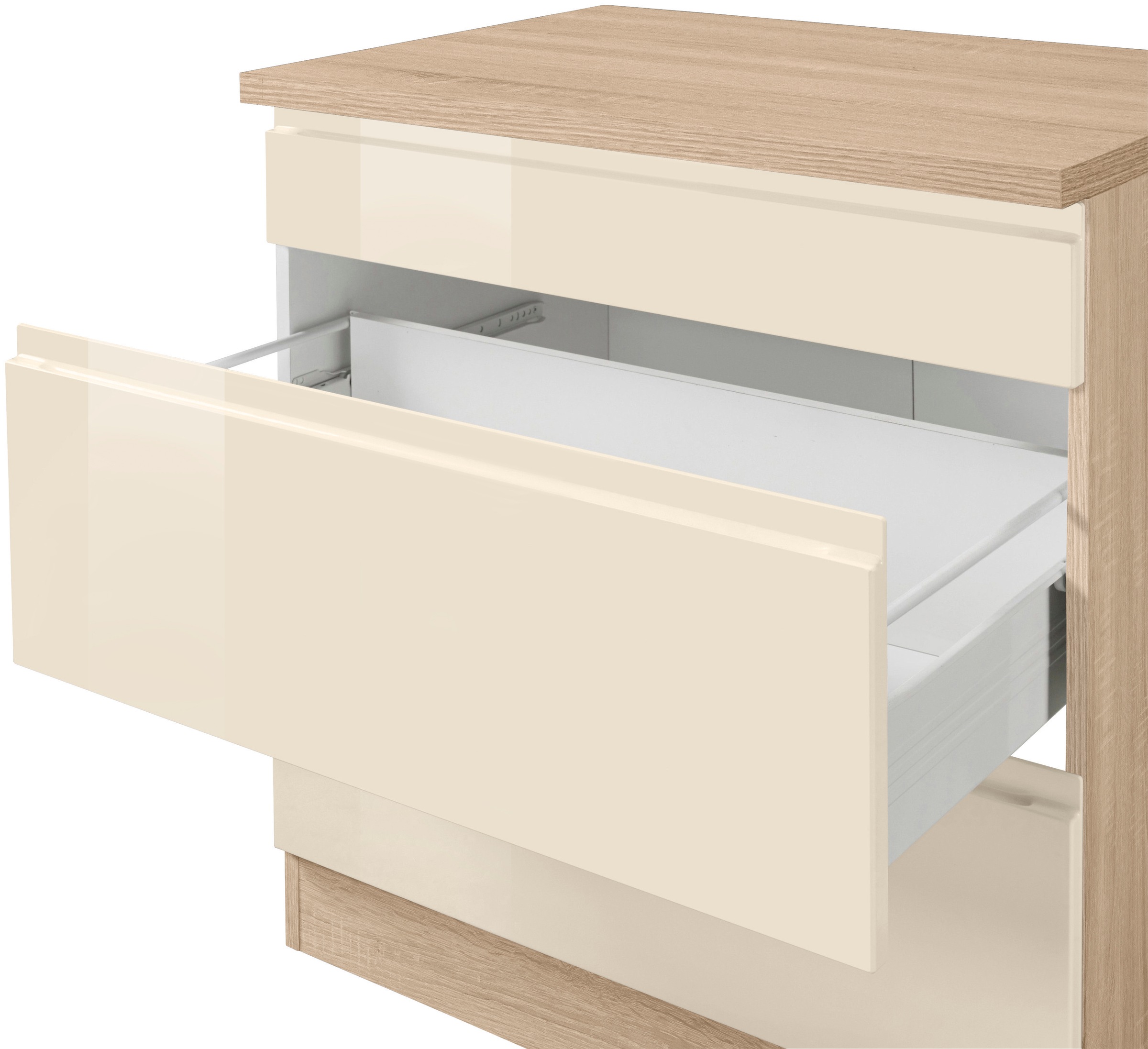 KOCHSTATION Küchenzeile »KS-Virginia« Breite 390 cm, ohne E-Geräte