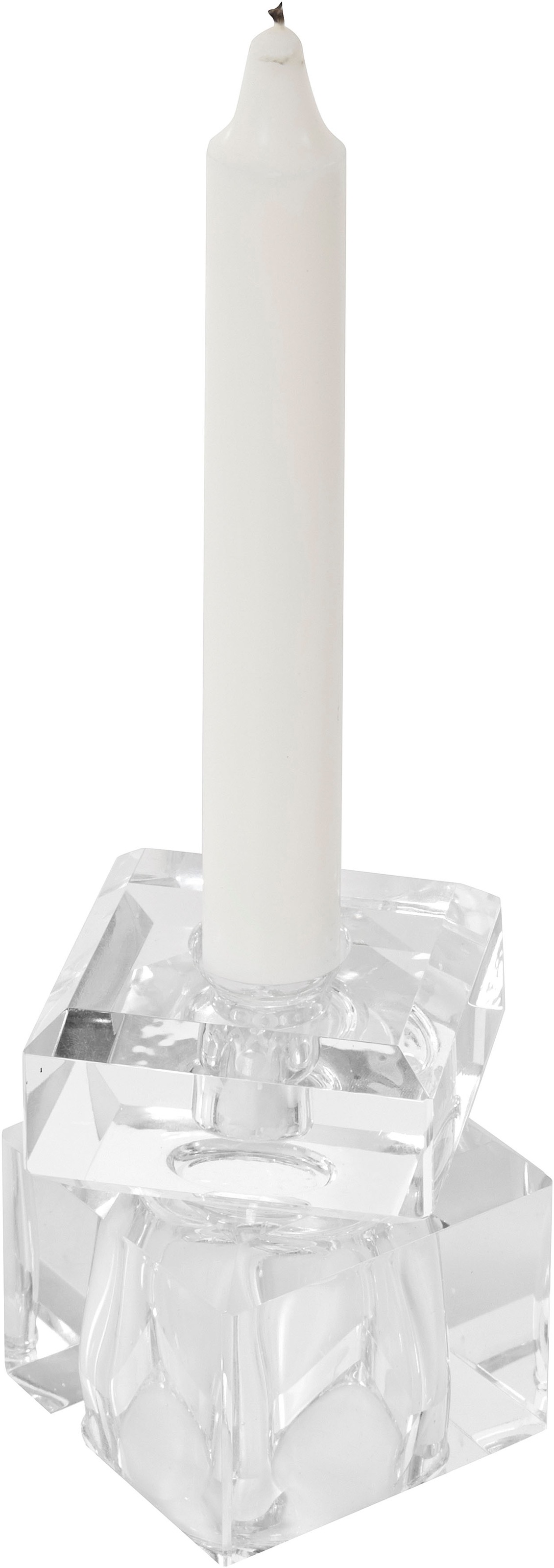Kerzenhalter »Ylvi«, (Set, 2 St.), aus Glas, für Teelichter und Stabkerzen