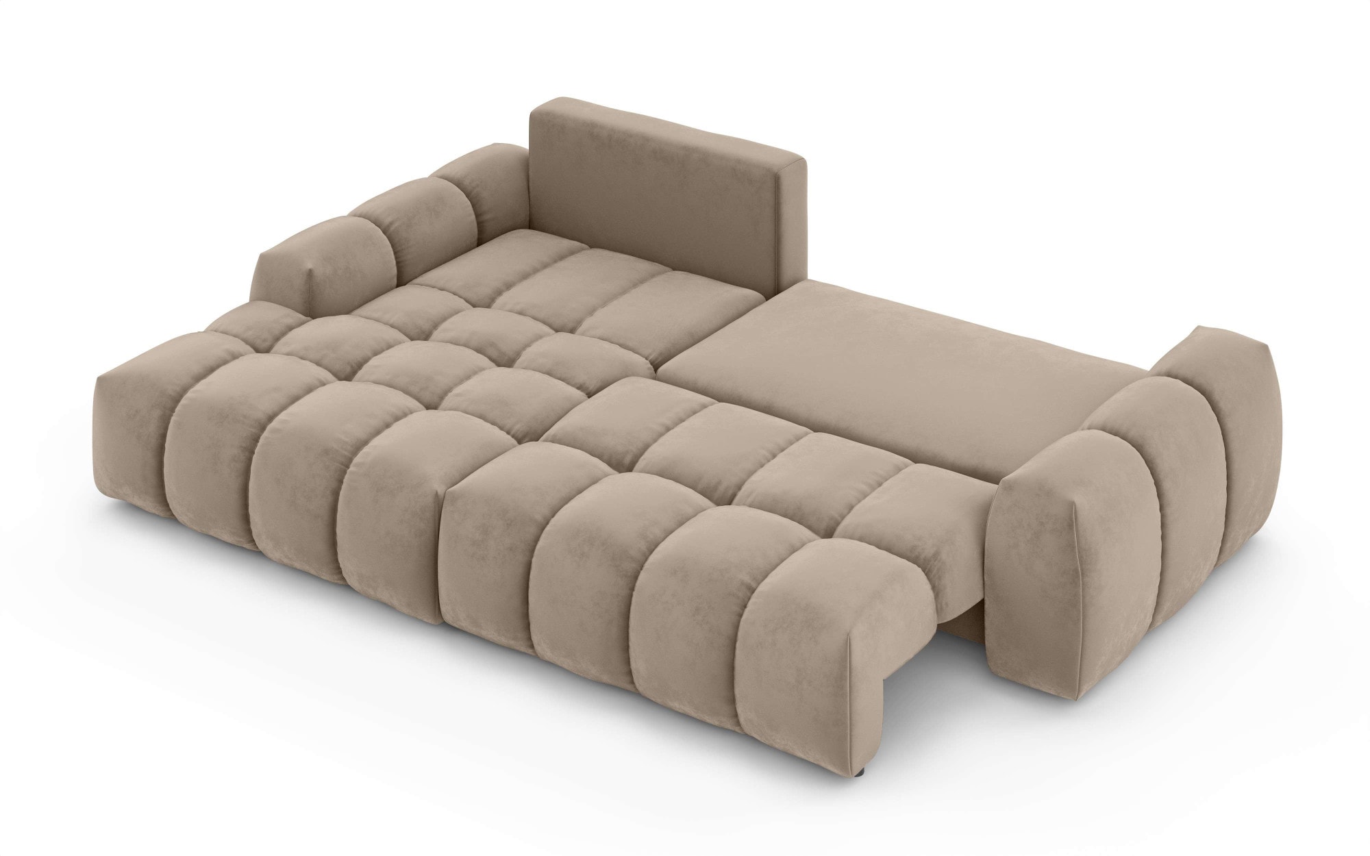 INOSIGN Ecksofa »AZITA klein optionale Schlafsofa mit Bettkasten, B/T/H: 270/166,5/84cm«, L-Form mit Wellenunterfederung, Bubble-Optik