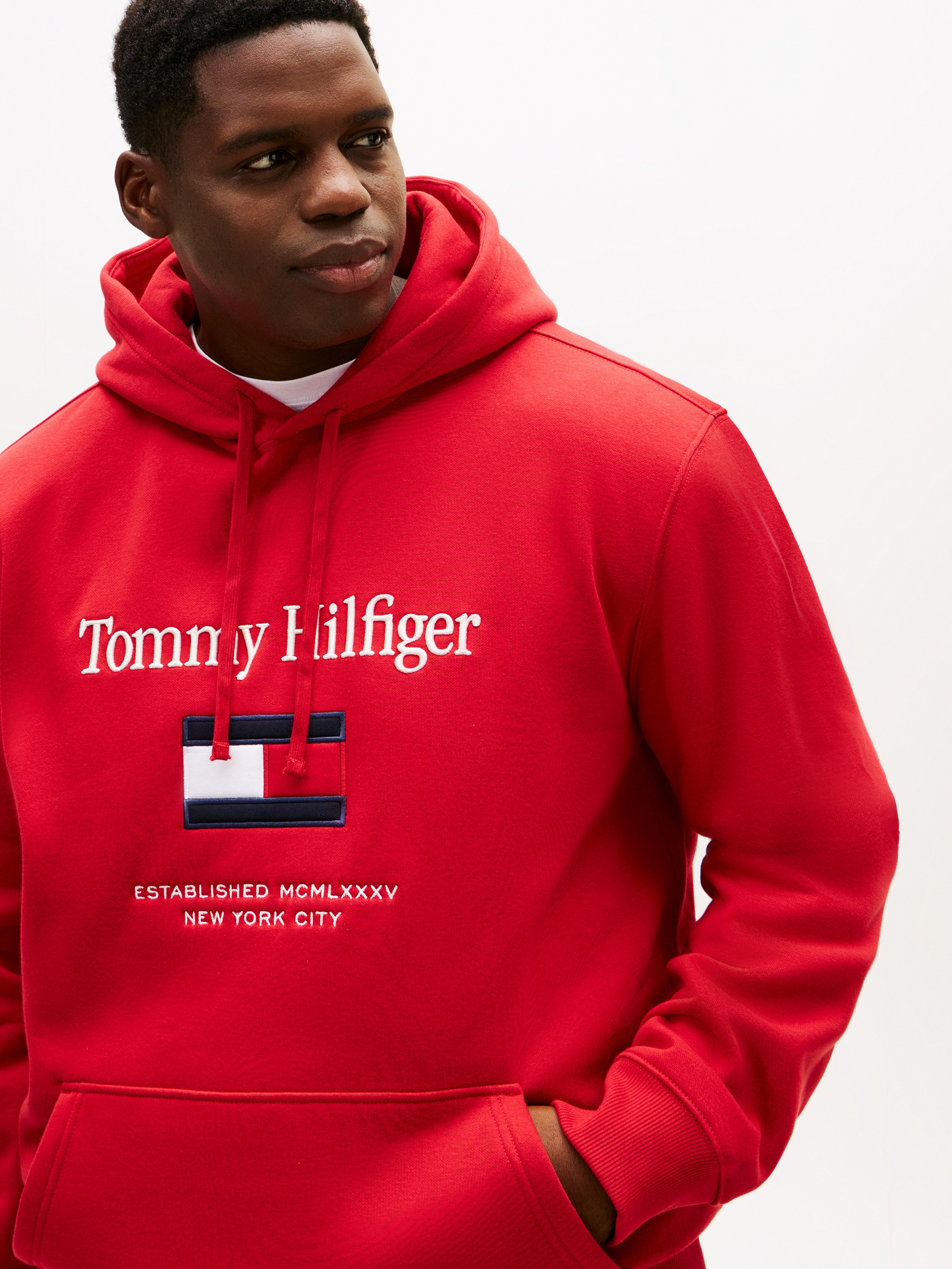 Tommy Hilfiger Big & Tall Hoodie »BT-TOMMY EMBRO FLAG«, Große Größen
