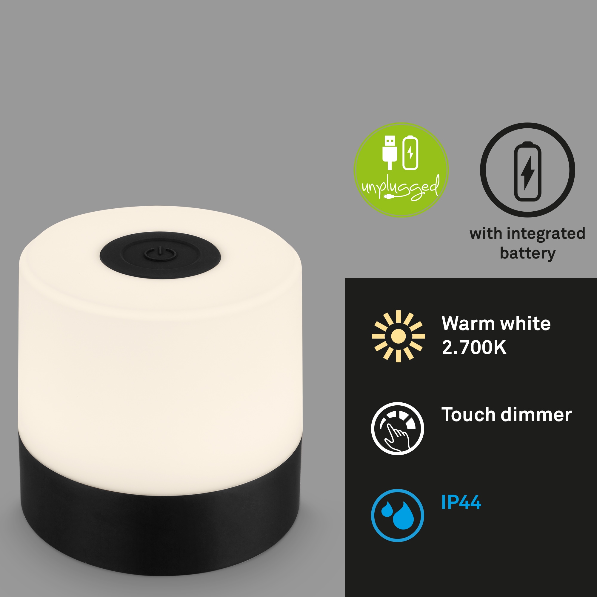 Briloner Leuchten Tischleuchte »Tischleuchte SMAL« LED-Modul