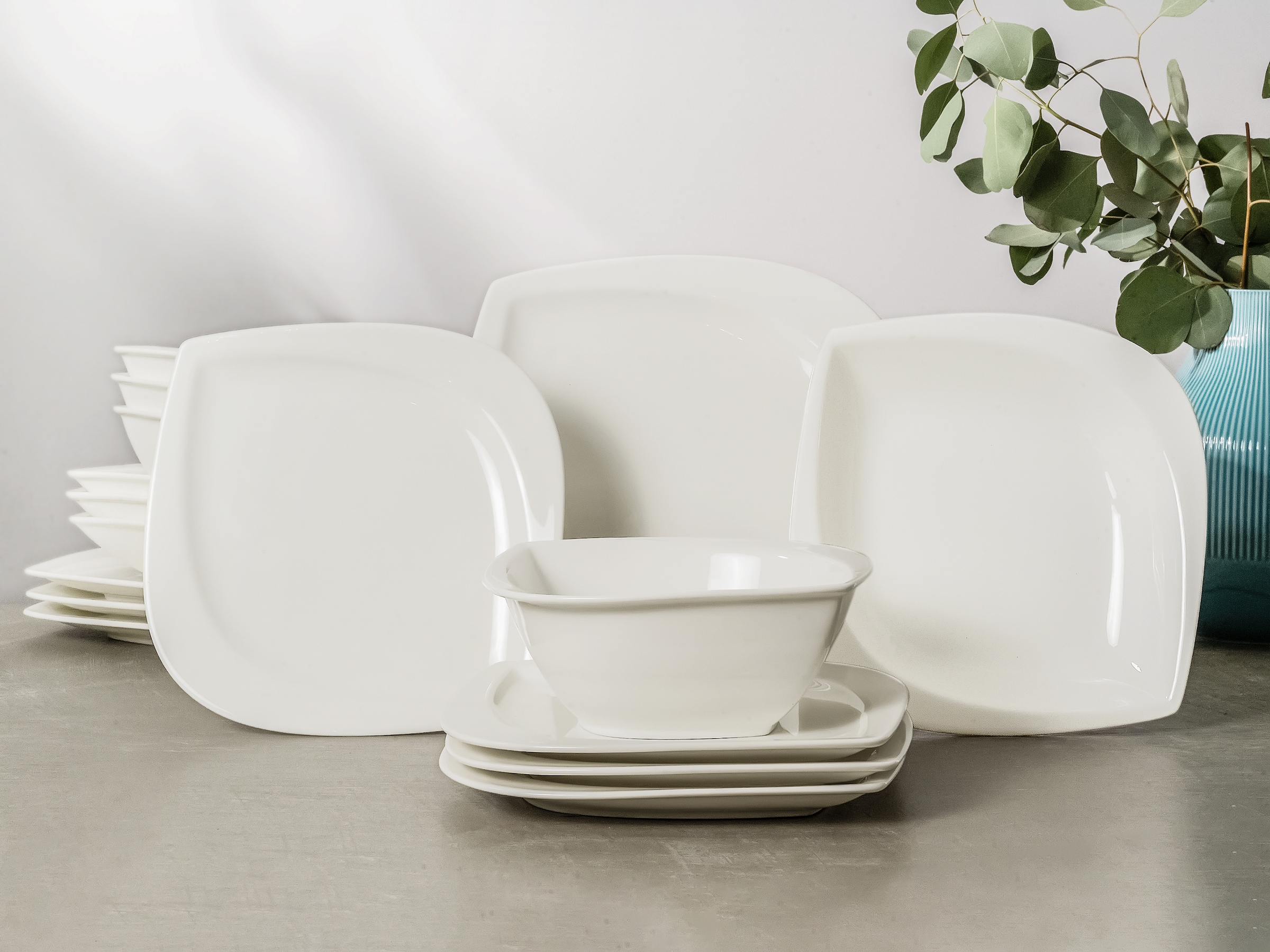 CreaTable Kombiservice »Melbourne«, (Set, 16 tlg.), extravagante Form