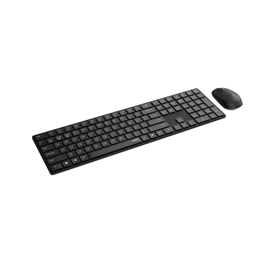 Rapoo Tastatur- und Maus-Set »8020M, Kabelloses Multi-Mode-Deskset, QWERTZ«, 2.4 GHz