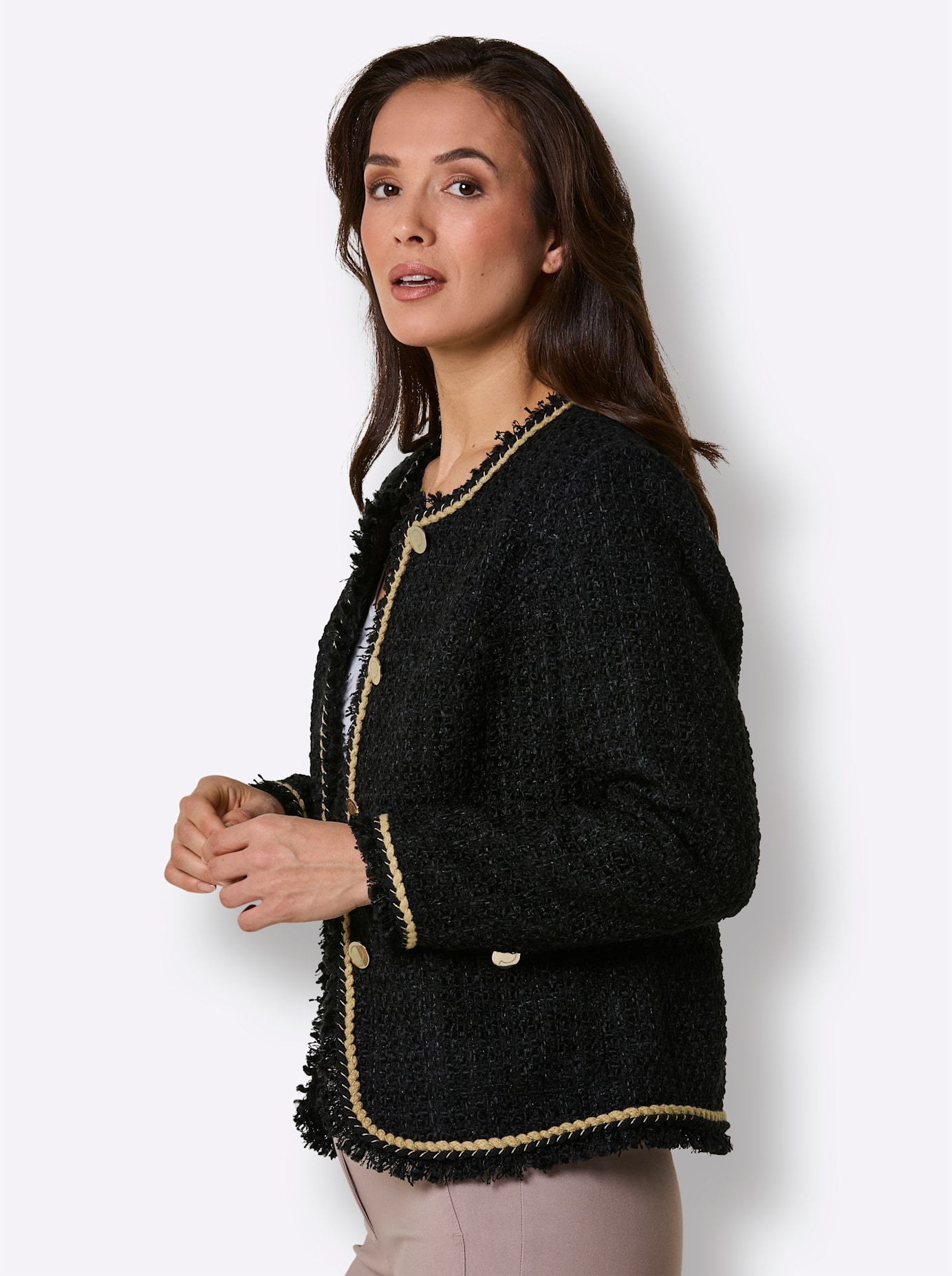 CREATION L PREMIUM Jackenblazer »Woll-Mix-Bouclè-Blazer«