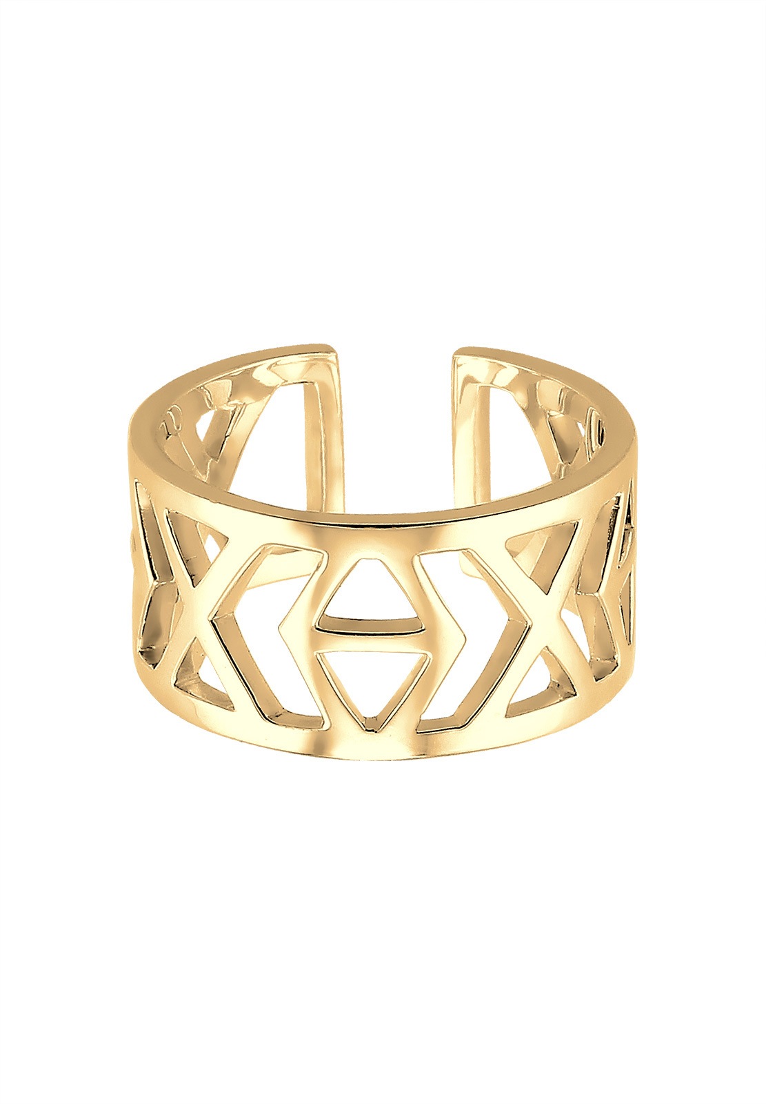 Elli Silberring »Ring Ikat-Muster 925 Sterling Silber«