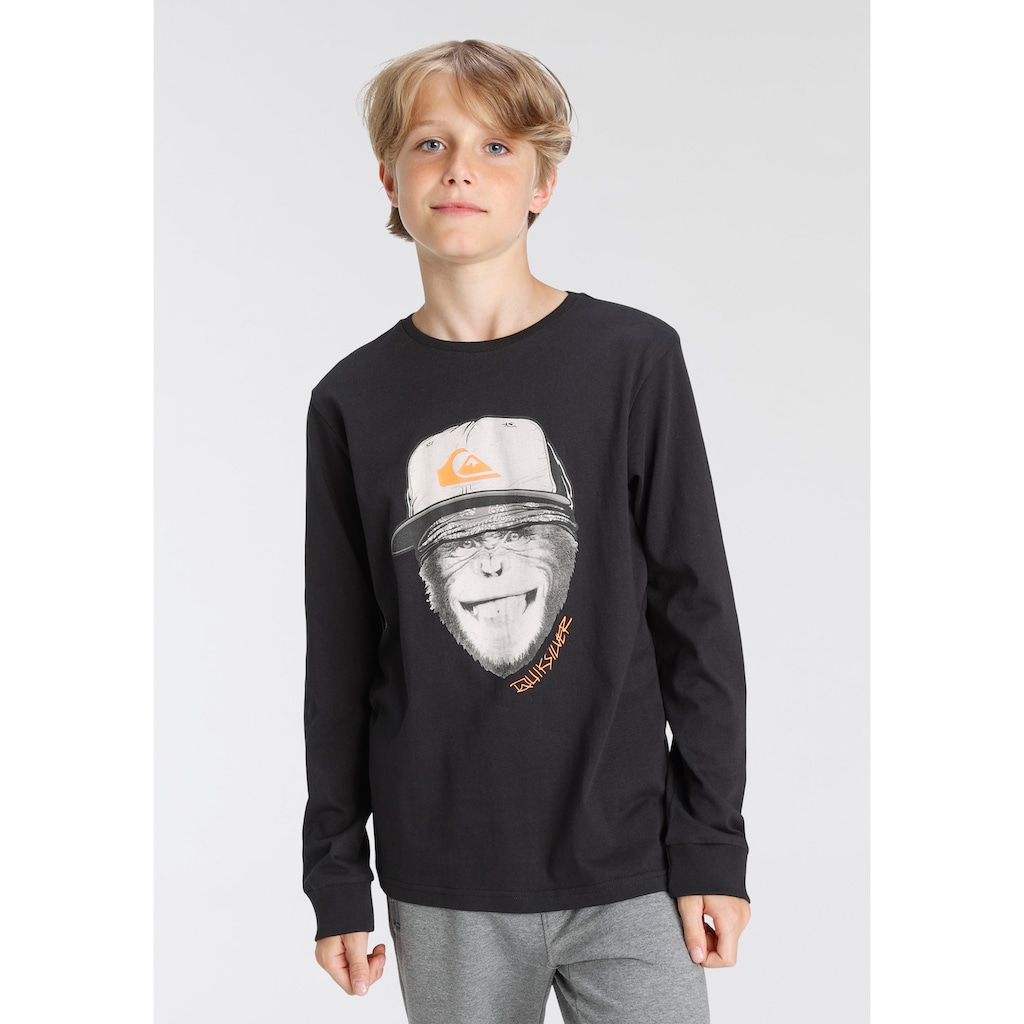 Quiksilver Longsleeve »Jungen Doppelpack mit Logodruck«, (2 tlg., 2er-Pack)