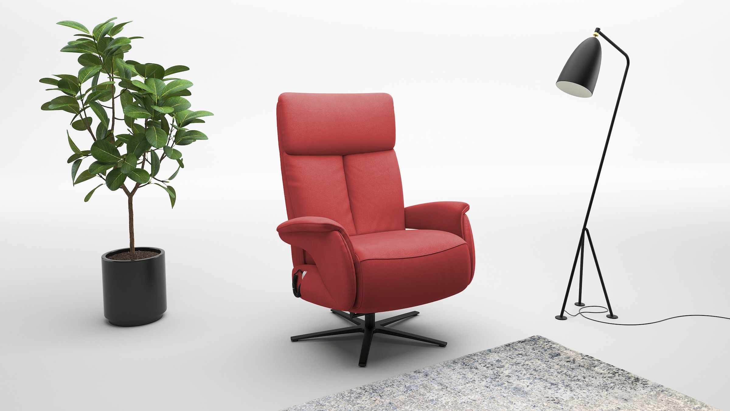 sit&more TV-Sessel "Triple Seven Xtra large, bis 200kg belastbar, mit Herz-Waage Funktion" inkl. Kopfteil- & Drehfunktion, wahlweise mit Akku und Aufstehhilfe