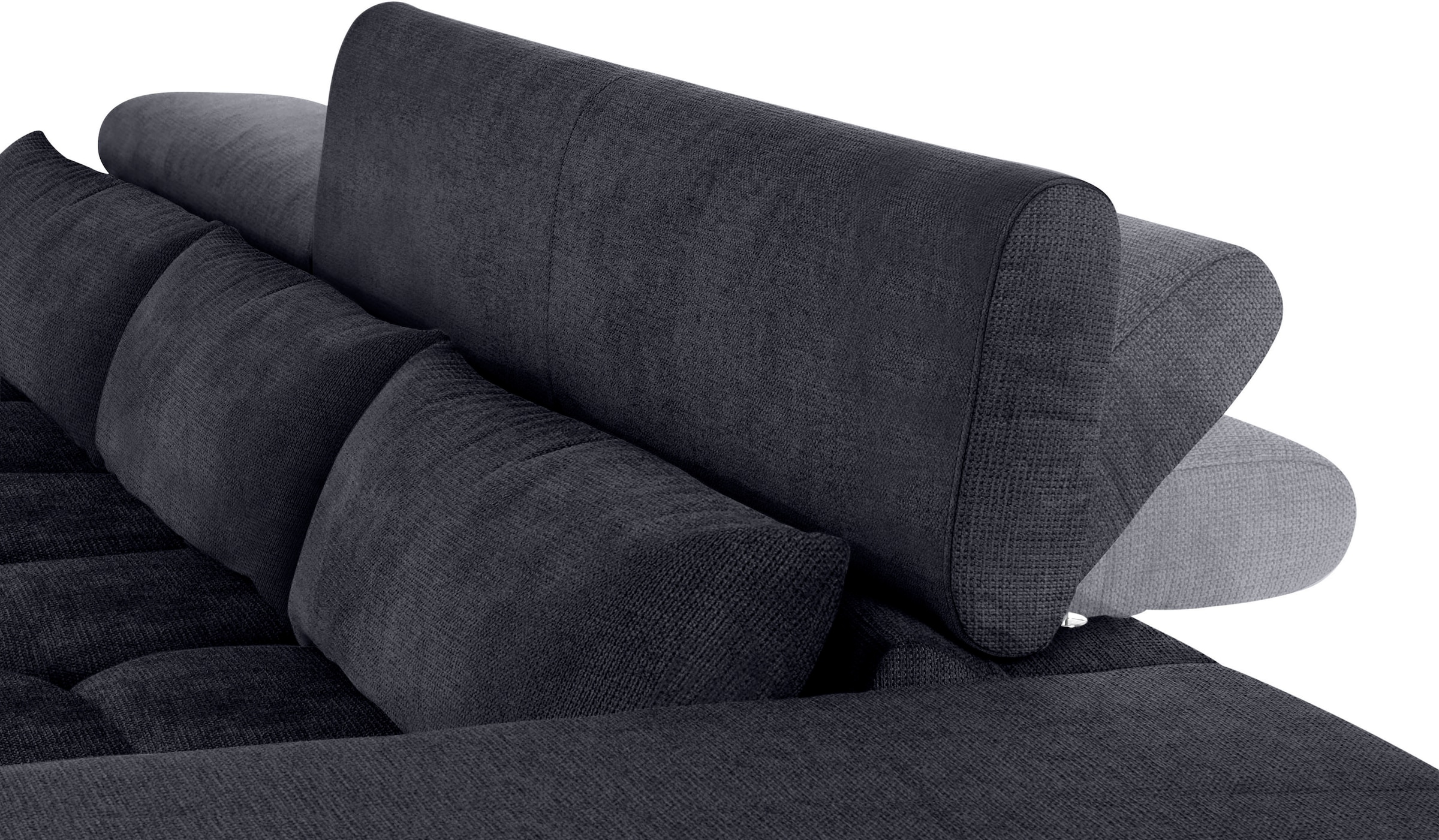 COTTA Ecksofa »Orion L-Form«, mit Kopfteilverstellung & 3 Nierenkissen