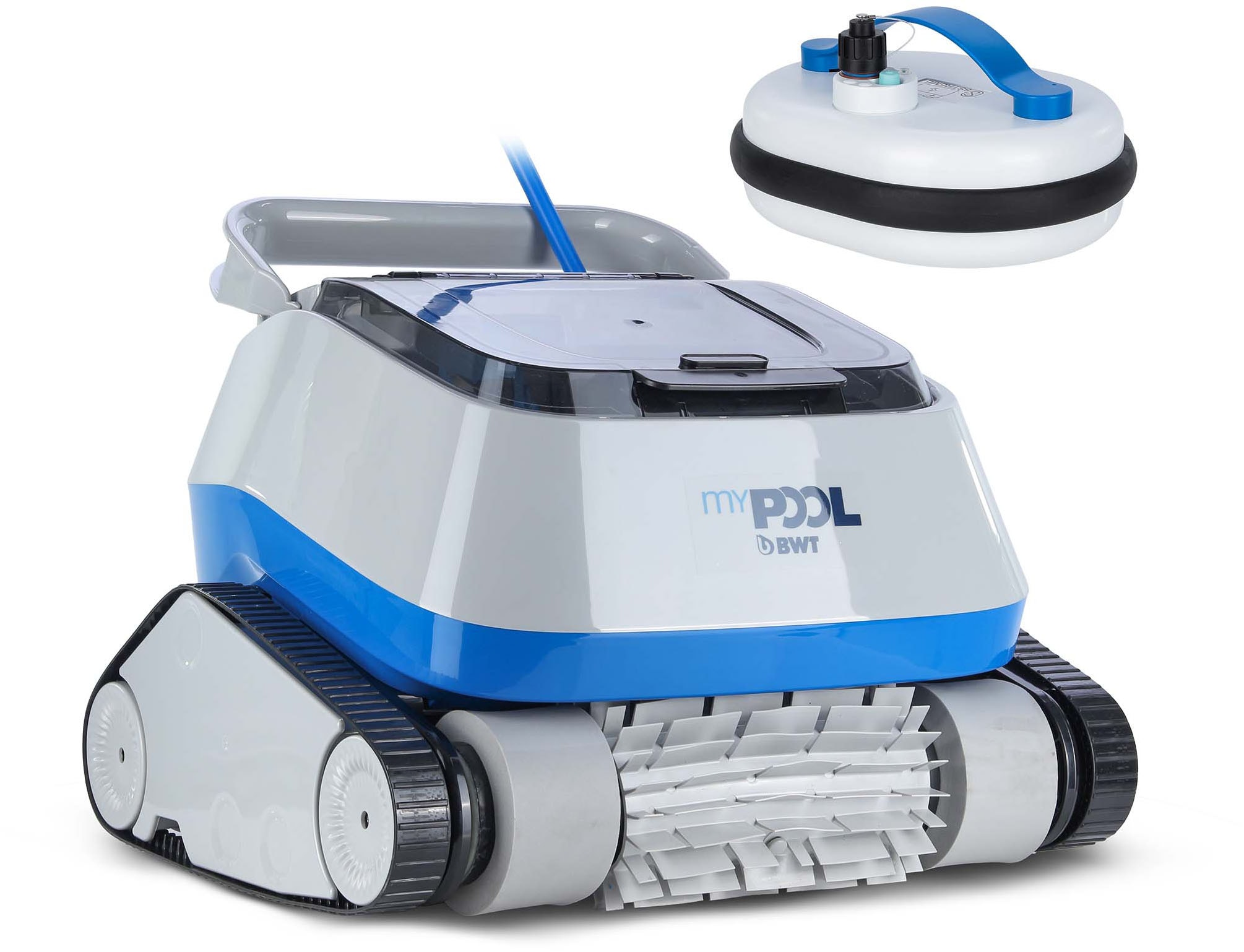 my POOL BWT Poolroboter »POWER ONE4ALL BATTERY«, akkubetrieben, reinigt Boden, Wand und Wasserlinie