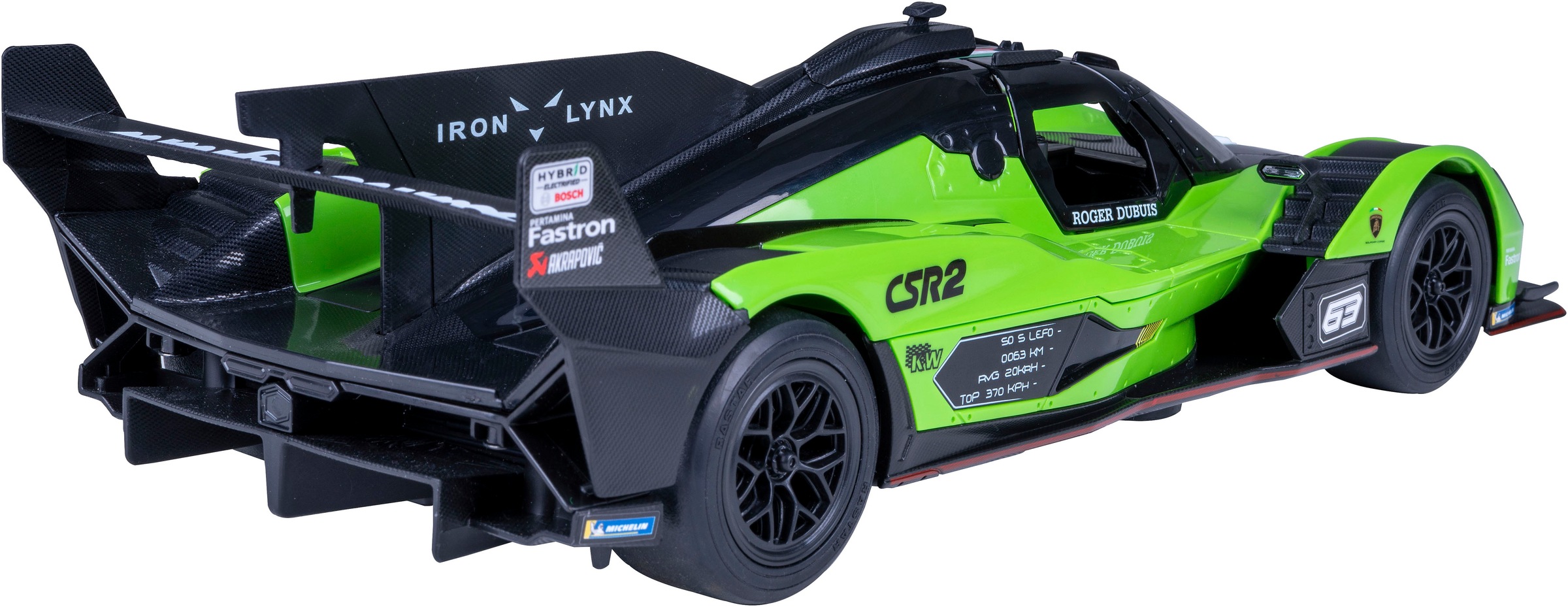 Jamara RC-Auto »Lamborghini SC63 LMDH 1:14 grün 2,4GHz«, mit LED Licht