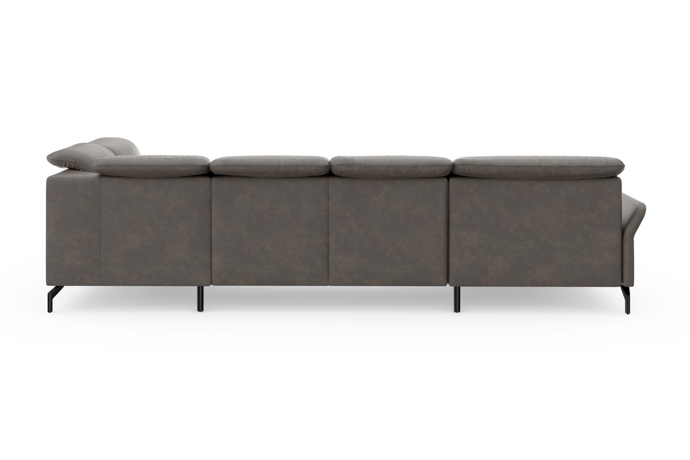 sit&more Wohnlandschaft »Fashion U-Form«, wahlweise mit Kopfteilverstellung, Vorziehsitz, motorisch, Metallfüße