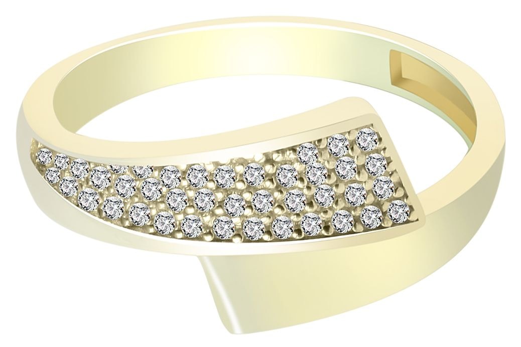 Adelia´s Fingerring »Ring aus 333 Gold mit Zirkonia«