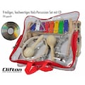 Clifton Percussion-Set »9 teiliges Kinder Percussion Set mit CD«, (Set, 9 tlg.)
