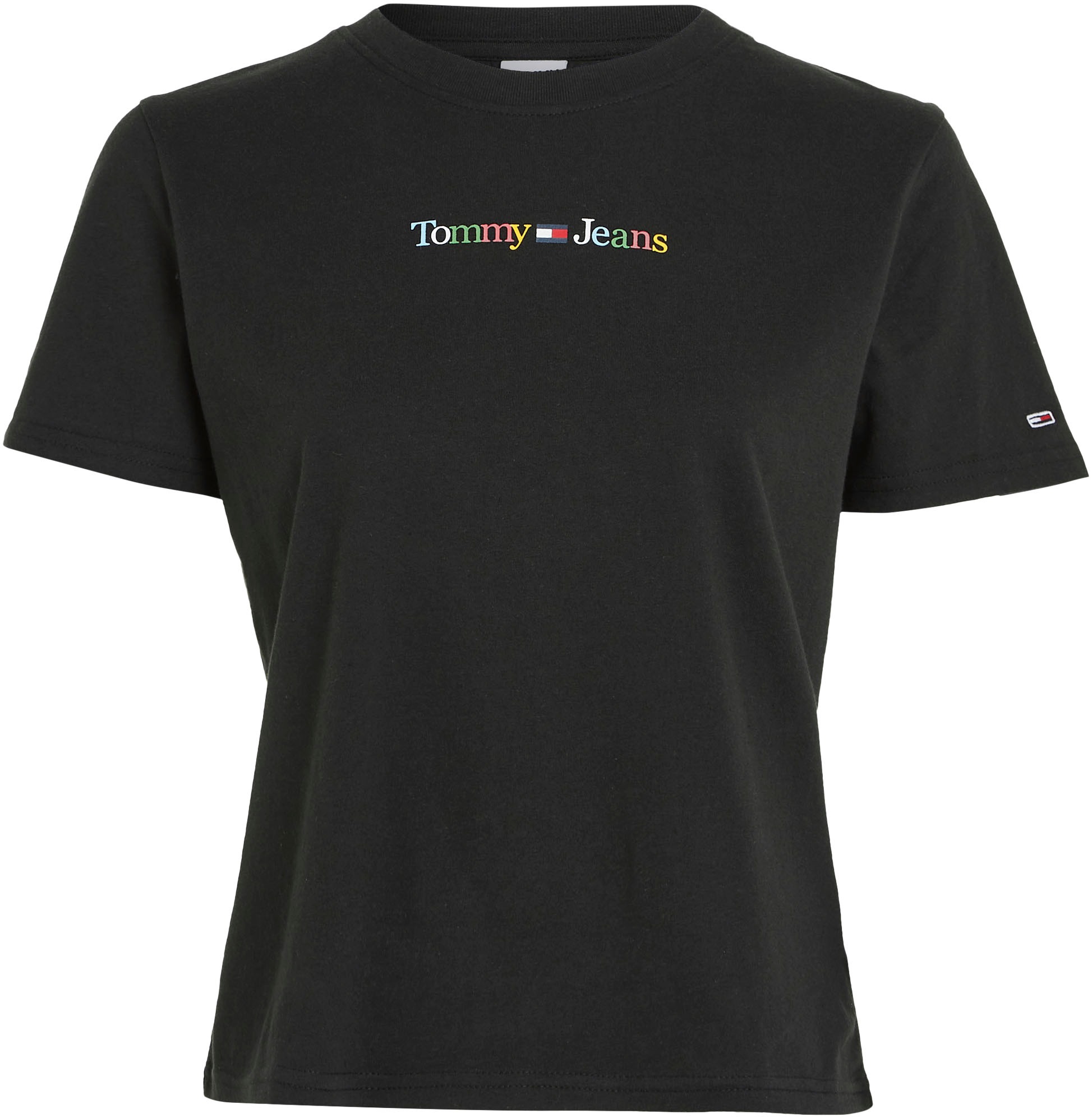 Tommy Jeans LINEAR »TJW T-Shirt bei Logoschriftzug REG COLOR SS«, SERIF ♕ mit