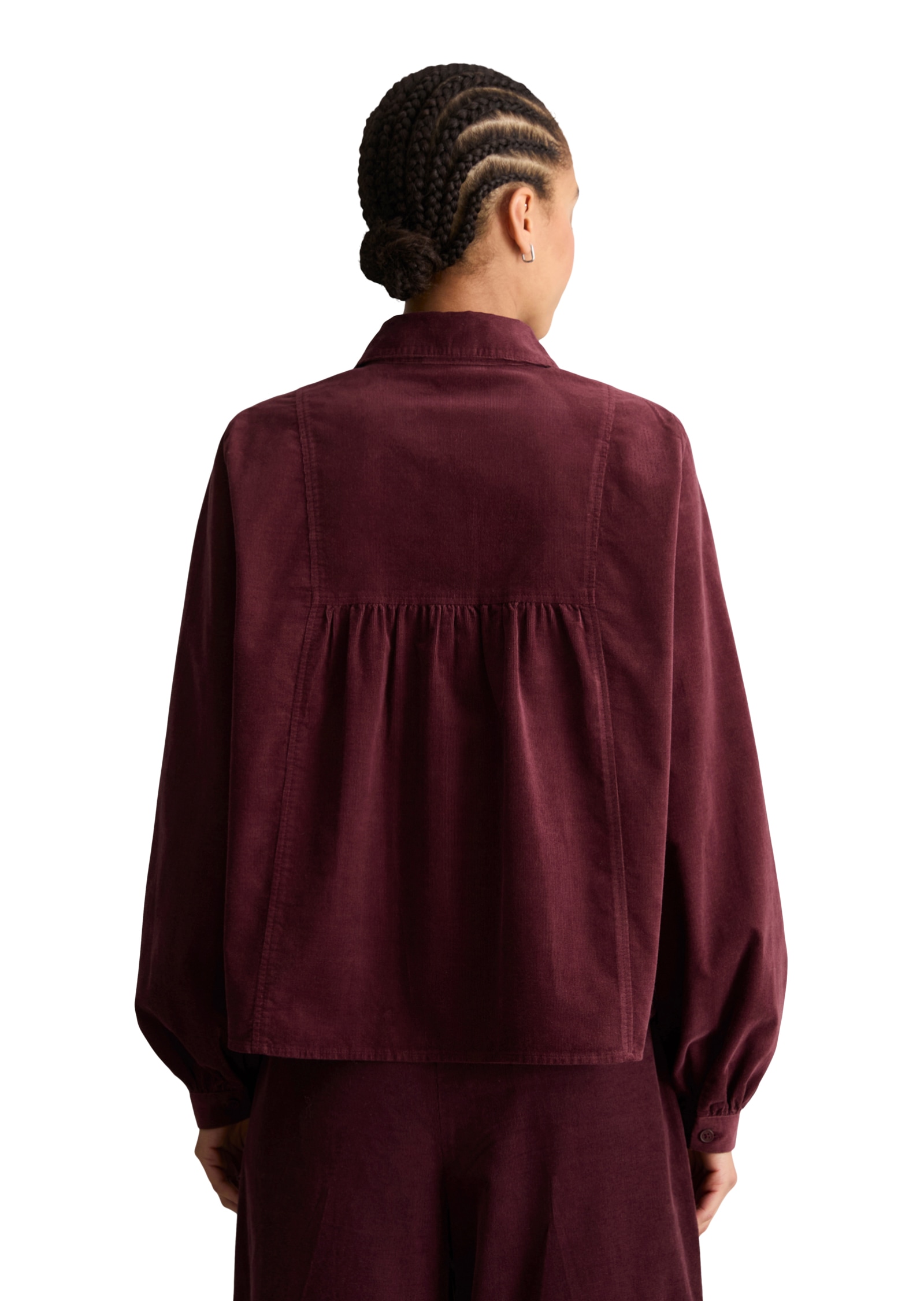 Marc O'Polo DENIM Hemdbluse aus reiner Bio-Baumwolle, Rückenpasse