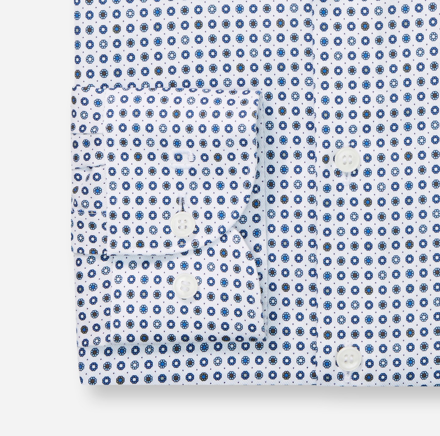 OLYMP Langarmhemd »Level 5« Royal-Kentkragen, body fit, Businesshemd, fein gemustert