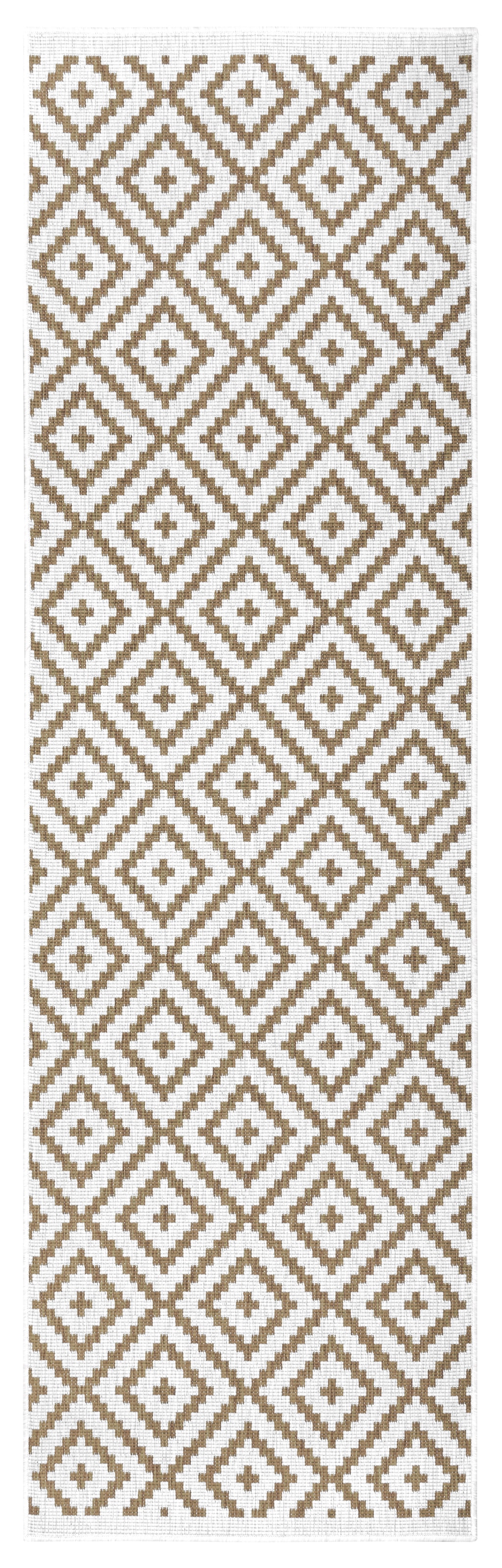 my home Läufer »Ronda Wendeteppich«, rechteckig, 5 mm Höhe, Sisal-Optik, Flachgewebe, In- und Outdoor, geometrisches Boho Design