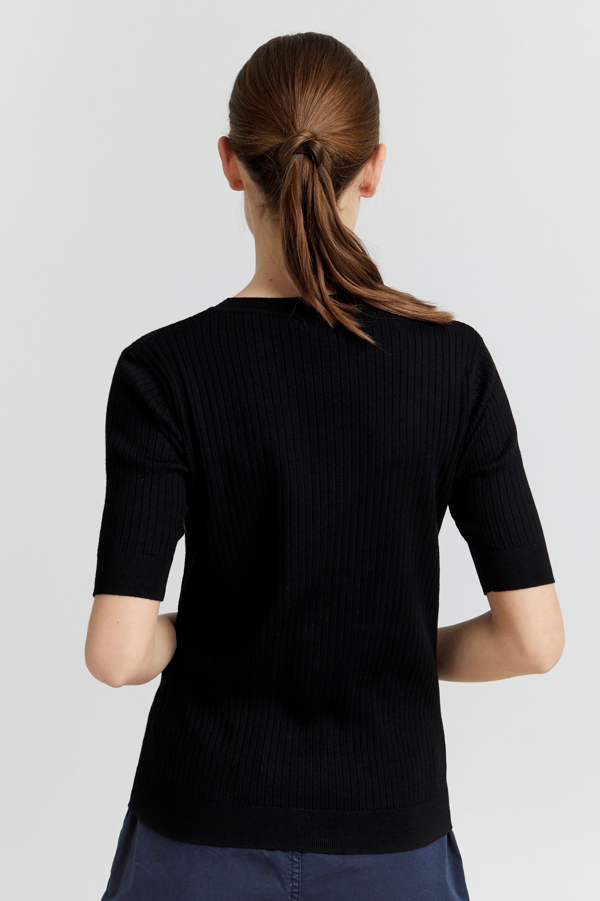 OXMO Kurzarmshirt »Strickkurzarmpullove OXRiona«