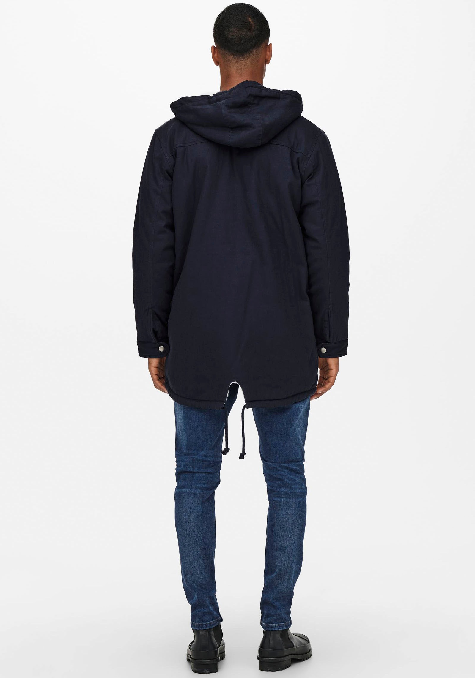 ONLY & SONS Parka »ONSALEXANDER LIFE PARKA OTW VD« mit Kapuze