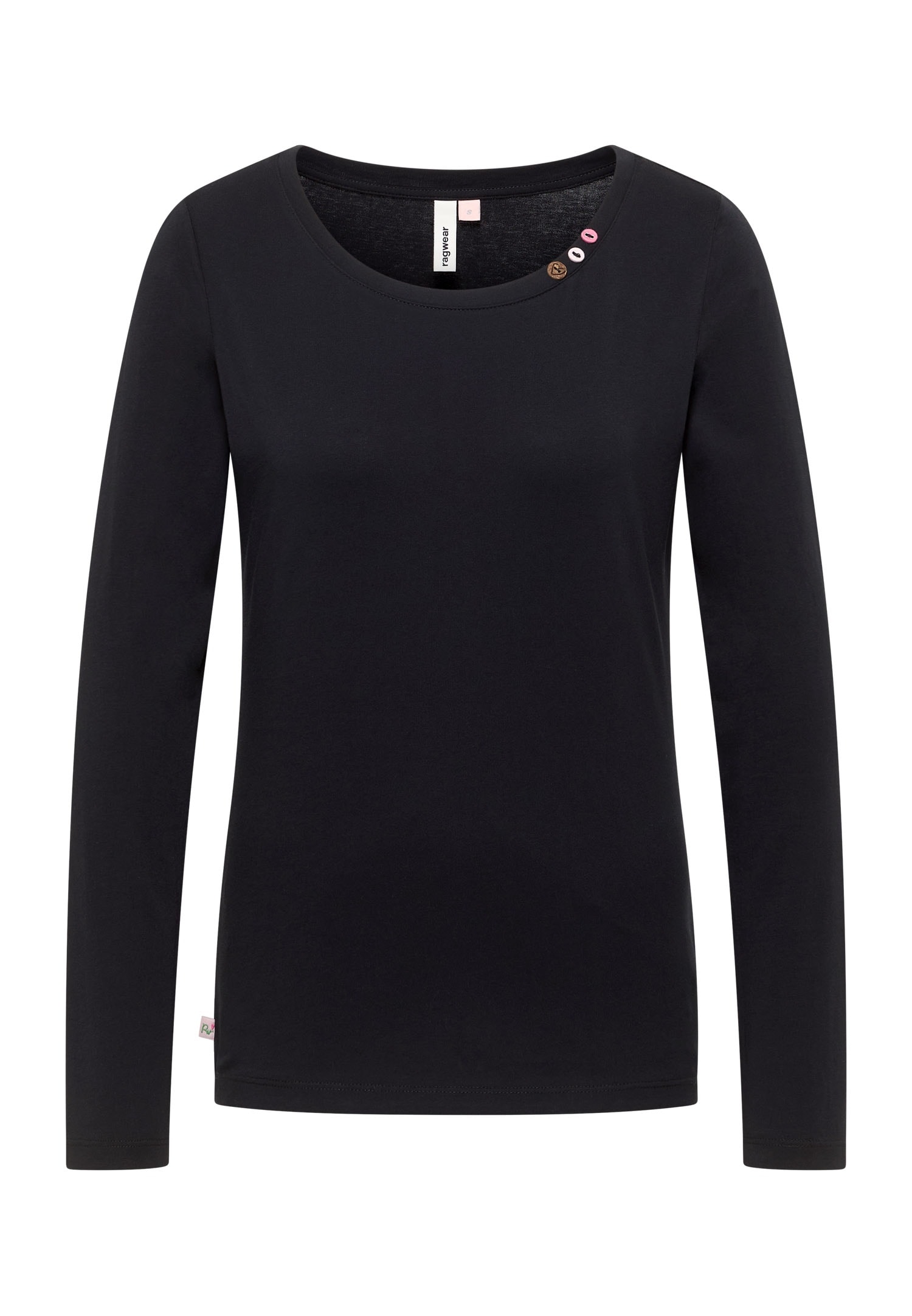 Ragwear Langarmshirt »FLLORAH LONG GOTS« Bestseller aus Single Jersey mit softem Finish und Knöpfen