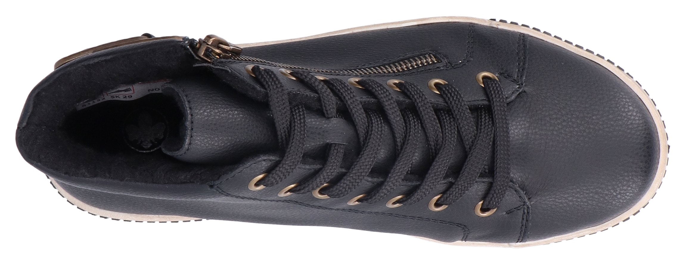 Rieker Winterboots, Schnürboots, High Top Sneaker mit praktischem Reißverschluss