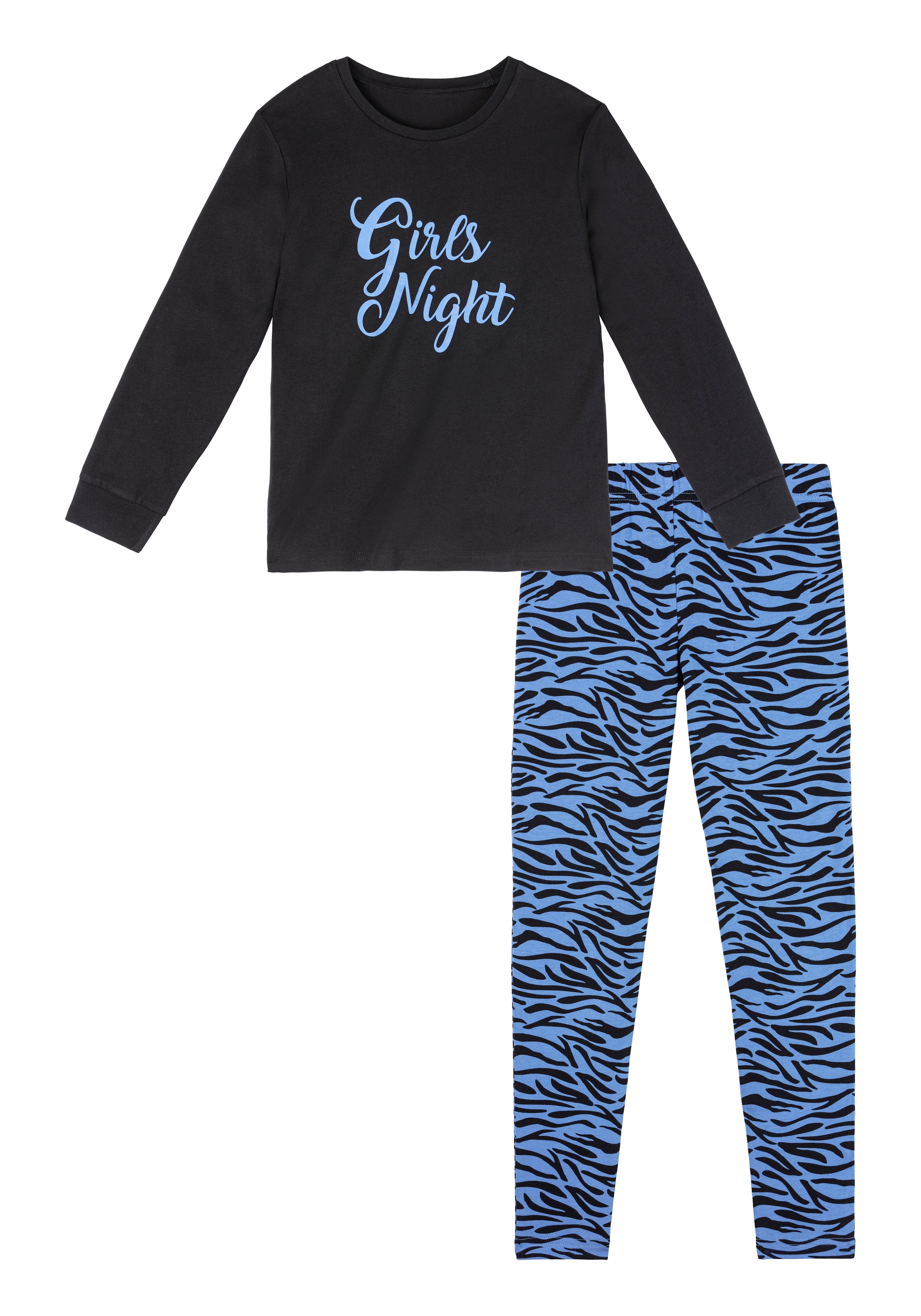 Buffalo Pyjama, (2 tlg., 1 Stück), Zebra-Muster mit bei ♕
