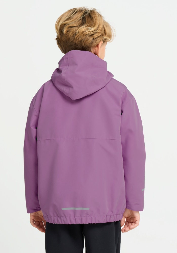 Jack Wolfskin 3-in-1-Funktionsjacke »ICELAND 3IN1 PRINT JKT K« mit Kapuze für Kinder, mit Kapuze, wasserdicht, winddicht, atmungsaktiv