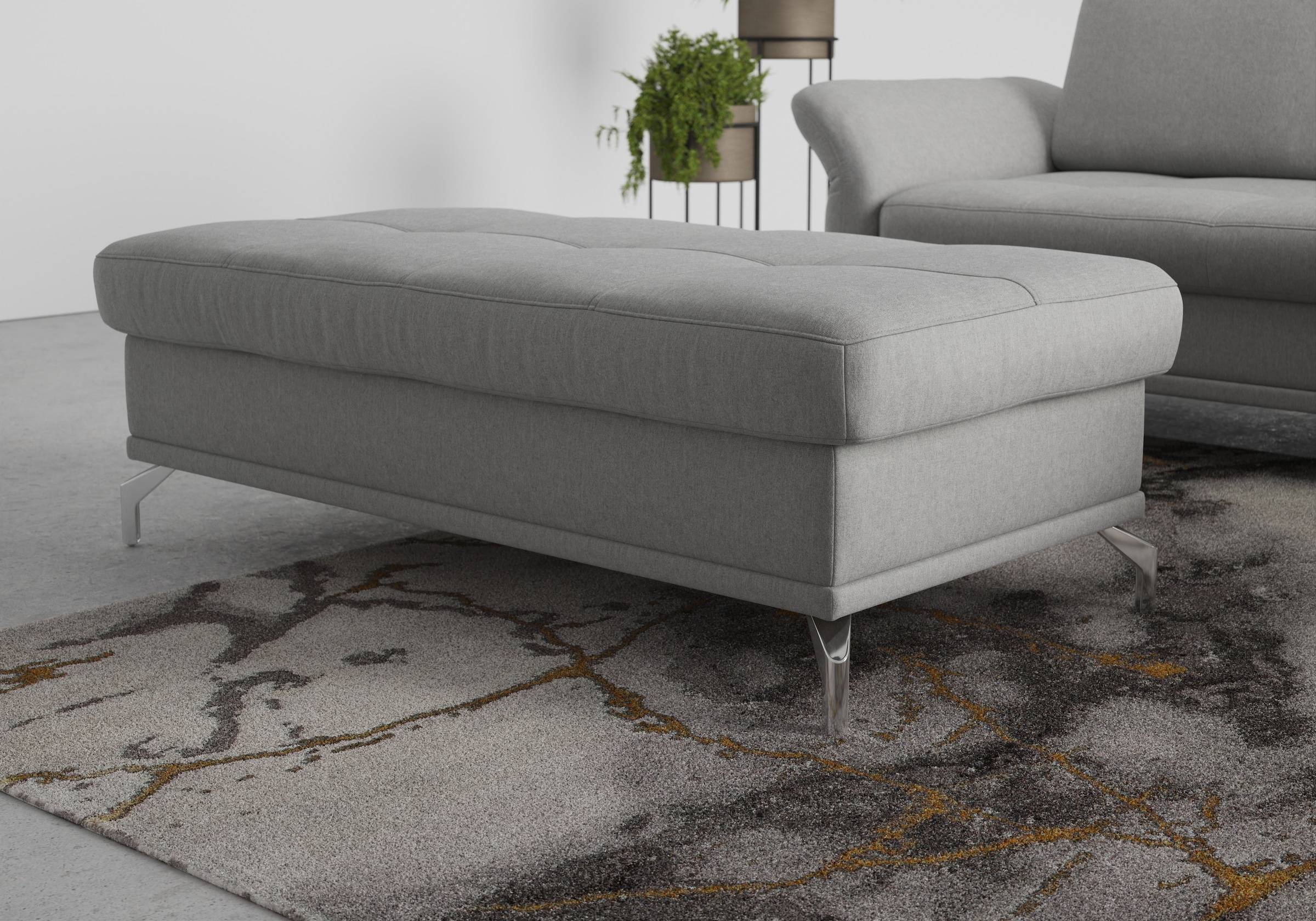 Home affaire Polsterhocker »Palm Beach« passend zur Polsterserie "Palm Beach", B/T/H: 133/72/47