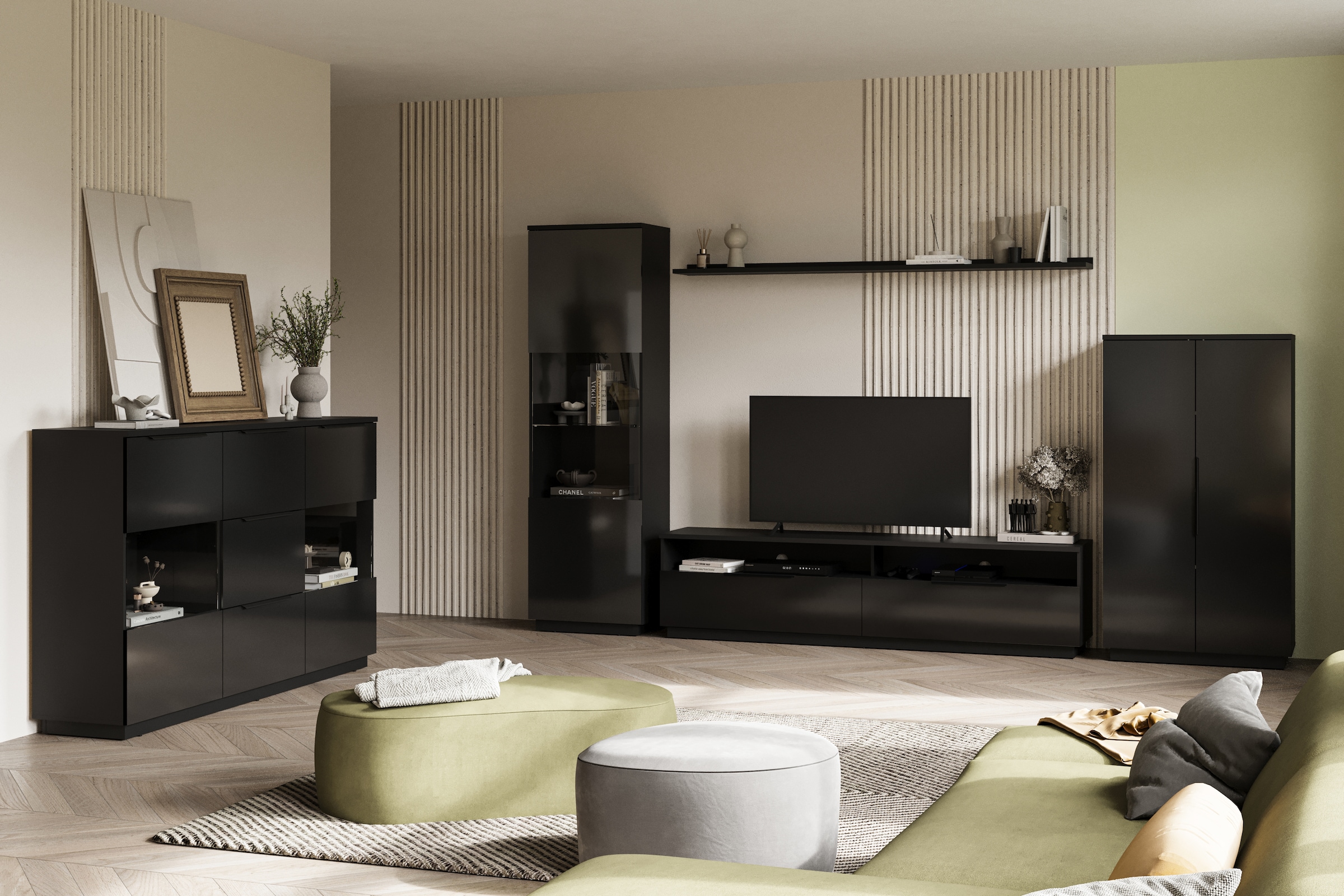 Home affaire Wandboard »Tuluza, Breite 200cm, praktisches Regal für die Wand« 1-tlg Wandregal viel Stauraum, ideal für Deko & Bücher