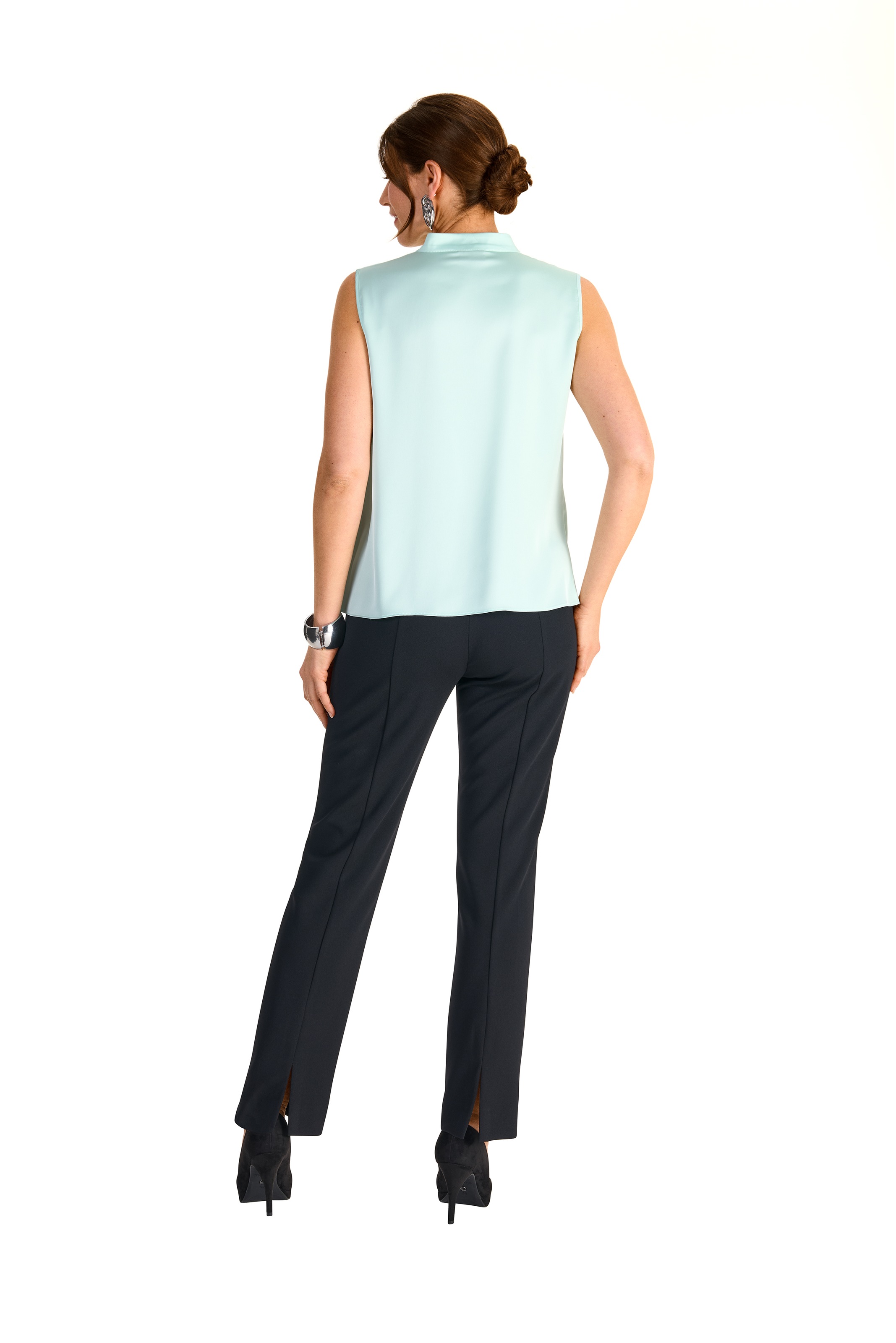 HERMANN LANGE Collection Shirttop, mit Wasserfallkragen
