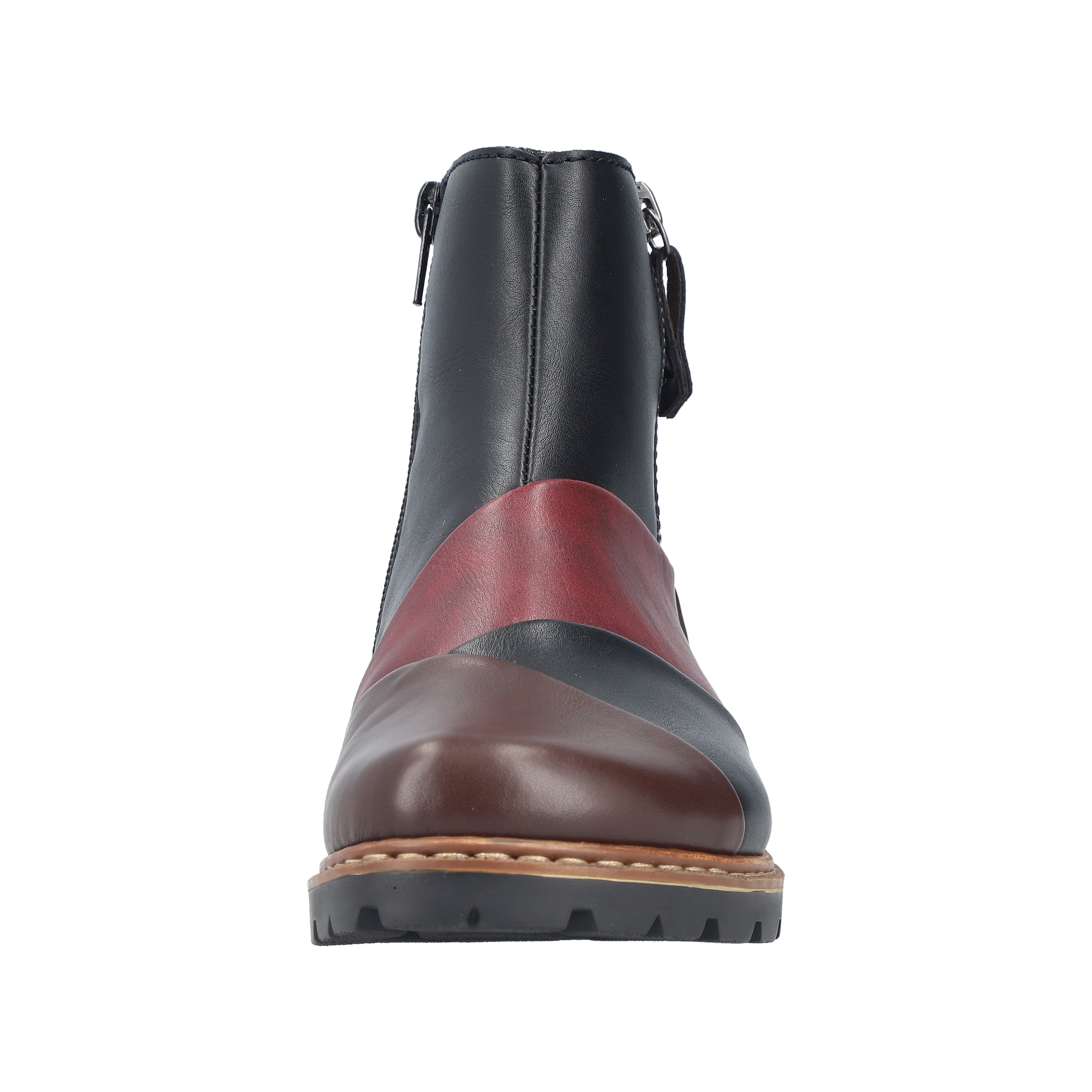 Rieker Winterboots  Stiefelette in aktueller Patchwork-Optik, Warmfutter