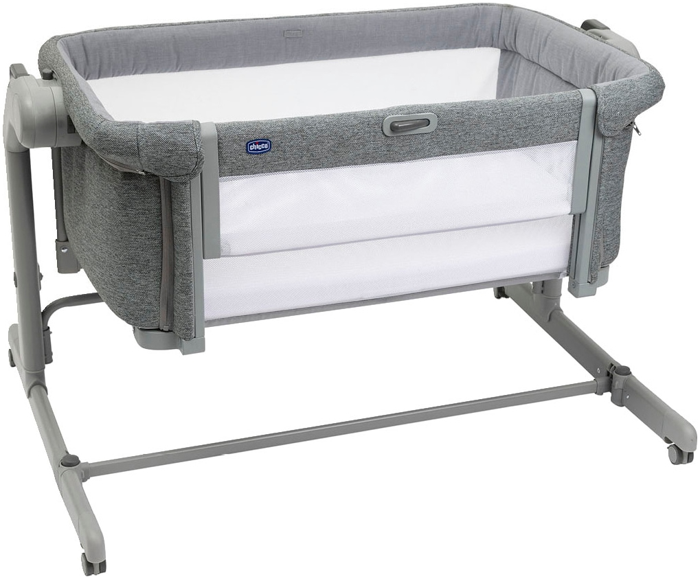 Chicco Beistellbett »Next2Me Magic Evo Dark Grey«, mit Schaukelmodus; inklusive Transporttasche