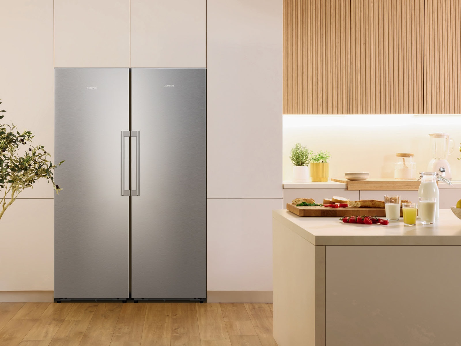 GORENJE Gefrierschrank No Frost »FNC618D6XWF« 185,6 cm hoch 59,5 cm breit Perfect KitchenFit - passt sich in die Küchennische an