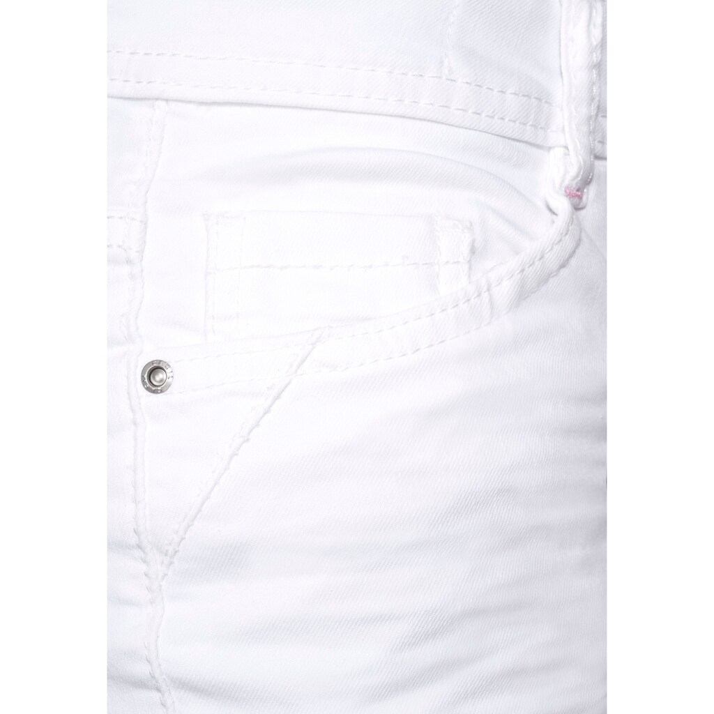 Cecil Slim-fit-Jeans »Style Charlize«, in Caprilänge