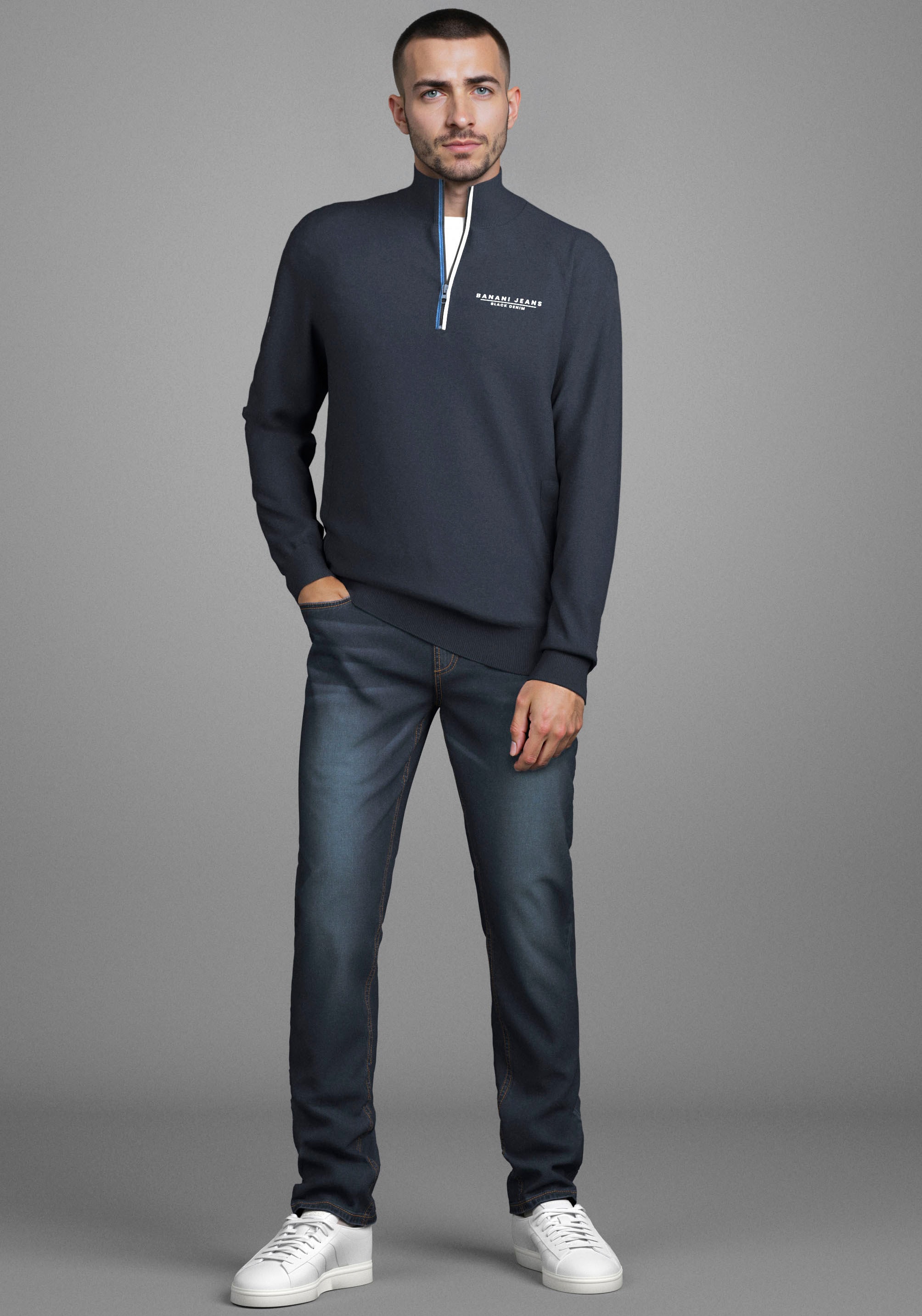 Bruno Banani Straight-Jeans »Hutch« gerade geschnittenes Bein, niedrige Leibhöhe, reguläre Passform