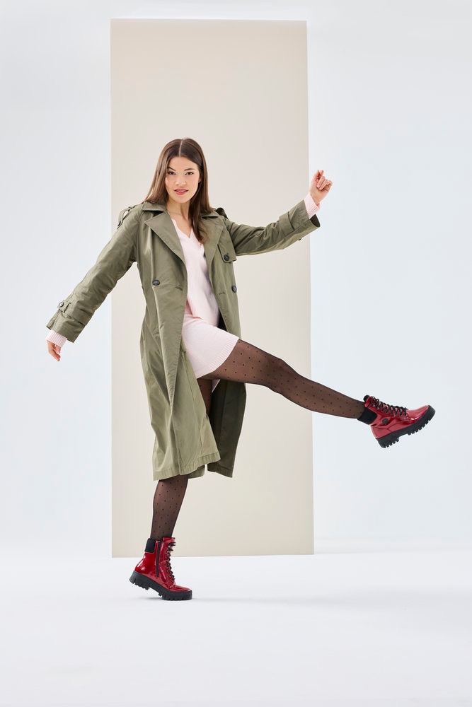 Rieker Winterstiefelette  Plateauboots, Winterboots mit Innenreißverschluss, bequeme Form