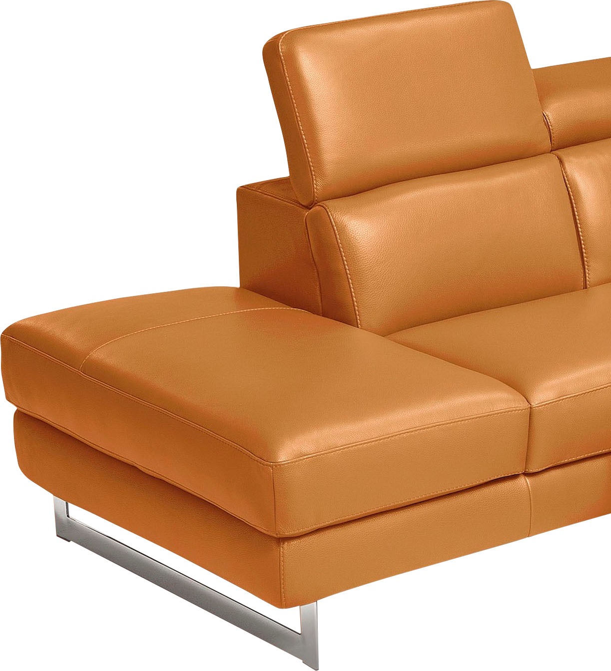 Egoitaliano Ecksofa »Candice, elegant, edel und bequem, erstklassiger Sitzkomfort, L-Form«, inkl. 2 elektrischer Relaxfunktionen, Bedienung über Taste an Armlehne