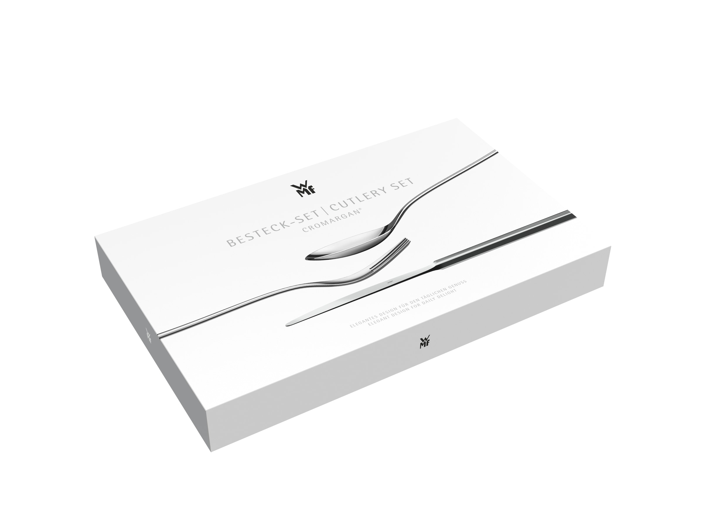 WMF Besteck-Set »Palermo«, (Set, 30 tlg.), Monobloc-Messer, ergonomisch, geschmiedete Messer, Wellenschliff