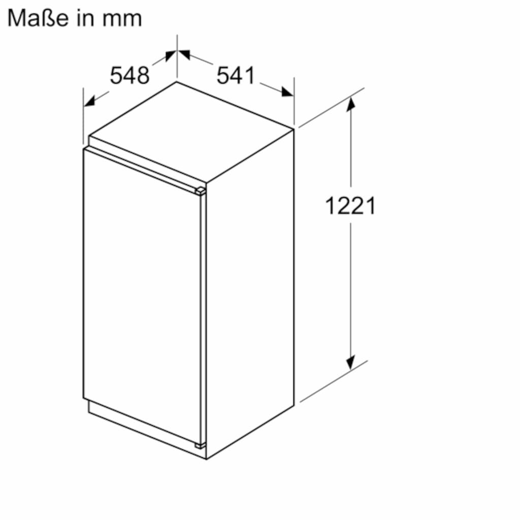 NEFF Einbaukühlschrank »KI1411SE0«, KI1411SE0, 122,5 cm hoch, 56 cm breit