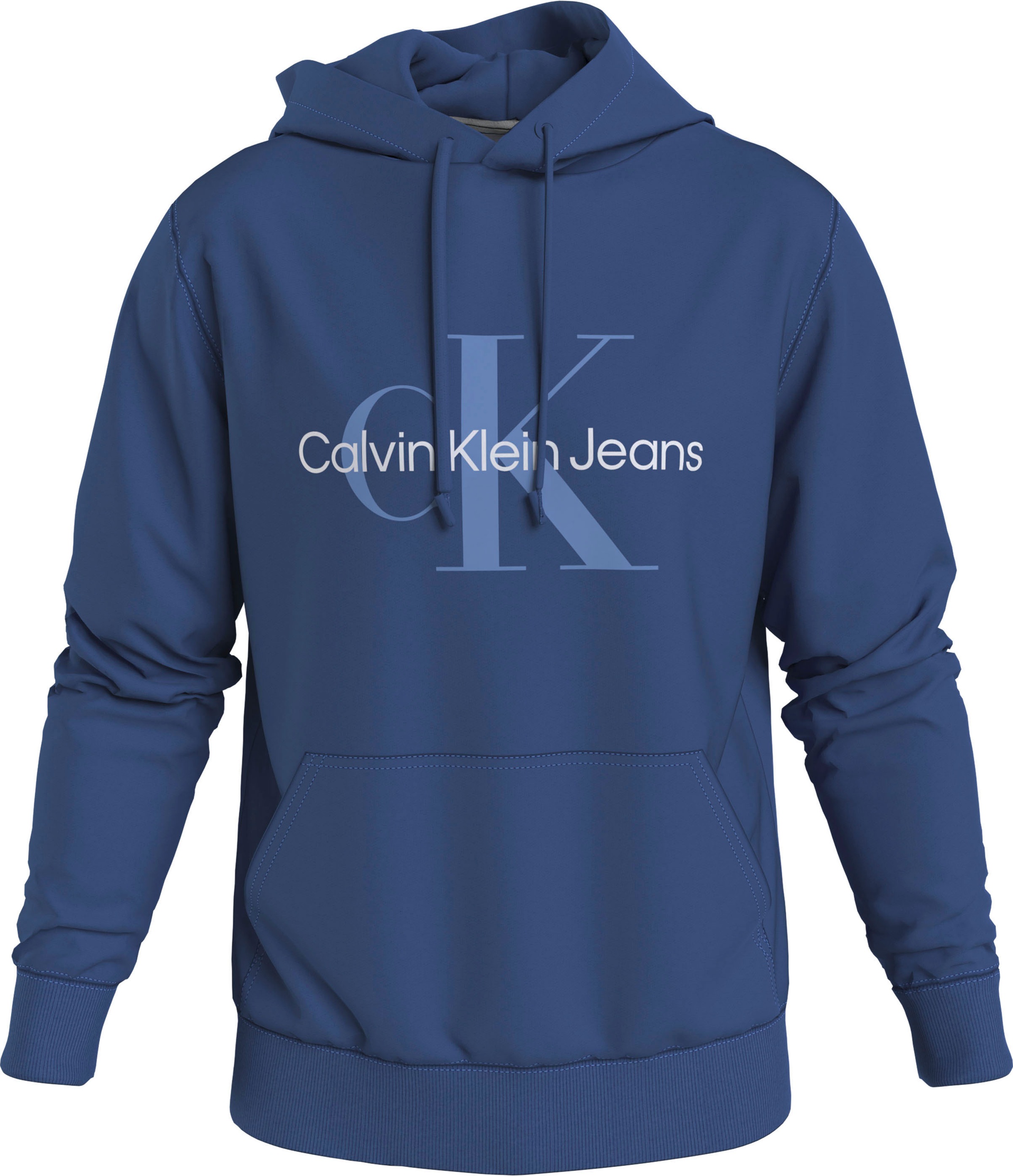 Calvin ♕ und Kapuzensweatshirt REGULAR Klein MONOLOGO bei mit »SEASONAL Stickerei Logodruck HOODIE«, Jeans
